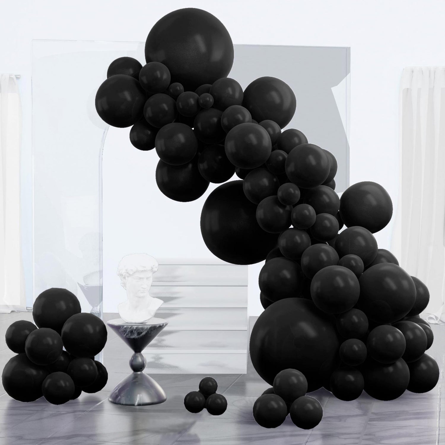 Black-Y18 Balloons Arch Kit Garland 85pcs (5/10/12/18 inch)