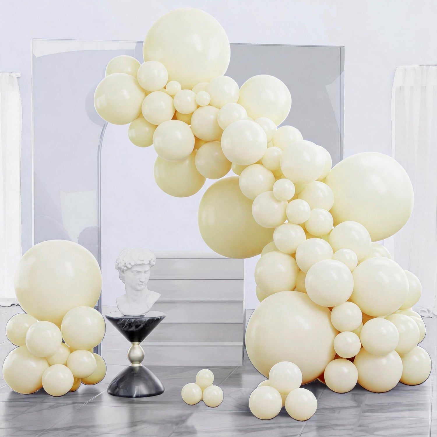 Yellow-Q07 Balloons Arch Kit Garland 140pcs (5/10/12/18 inch)