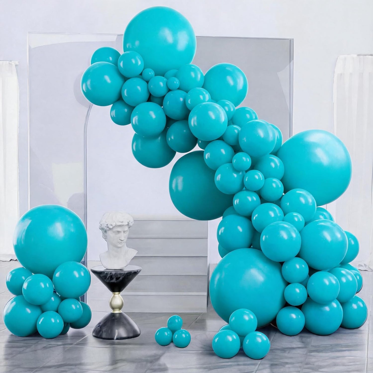 Blue-Y17 Balloons Arch Kit Garland 140pcs (5/10/12/18 inch)