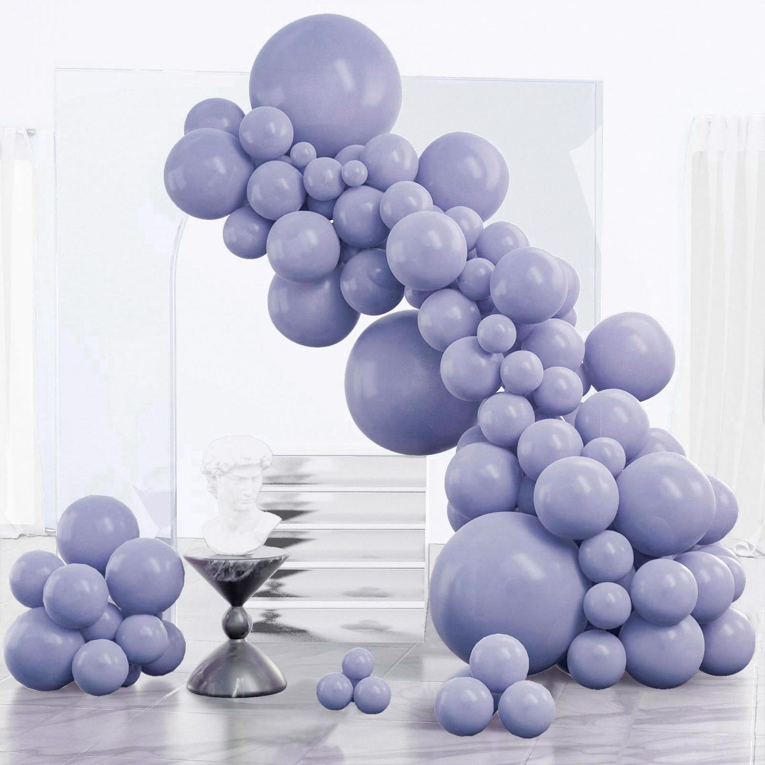Gray-F16 Balloons Arch Kit Garland 85pcs (5/10/12/18 inch)