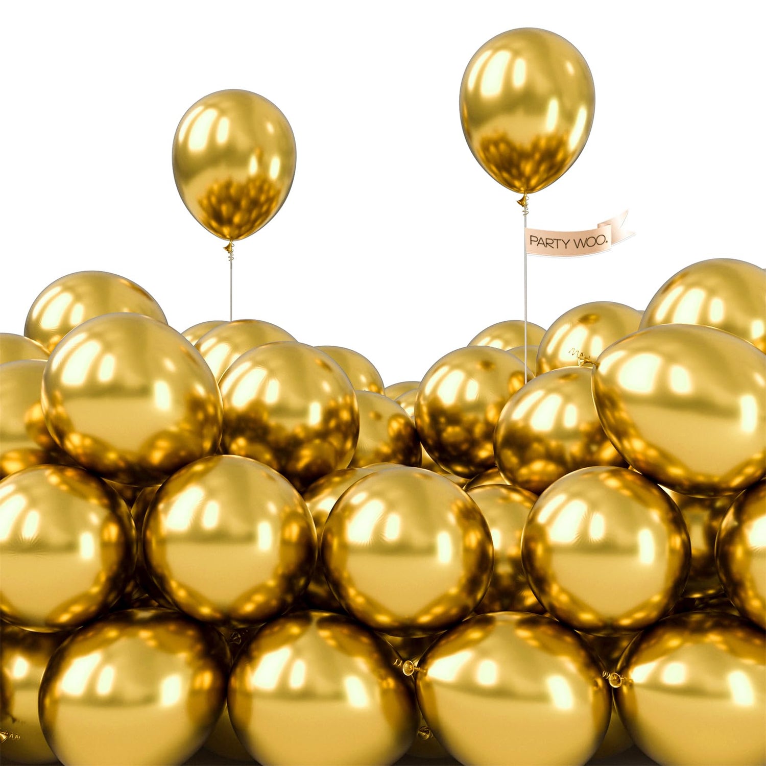 Gold-G101 Metallic Balloons 100pcs (5 inch)