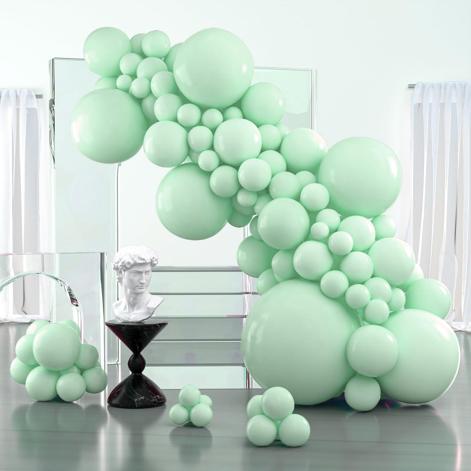 Green-Q06 Balloons Arch Kit Garland 127pcs (5/10/12/18/36 inch)