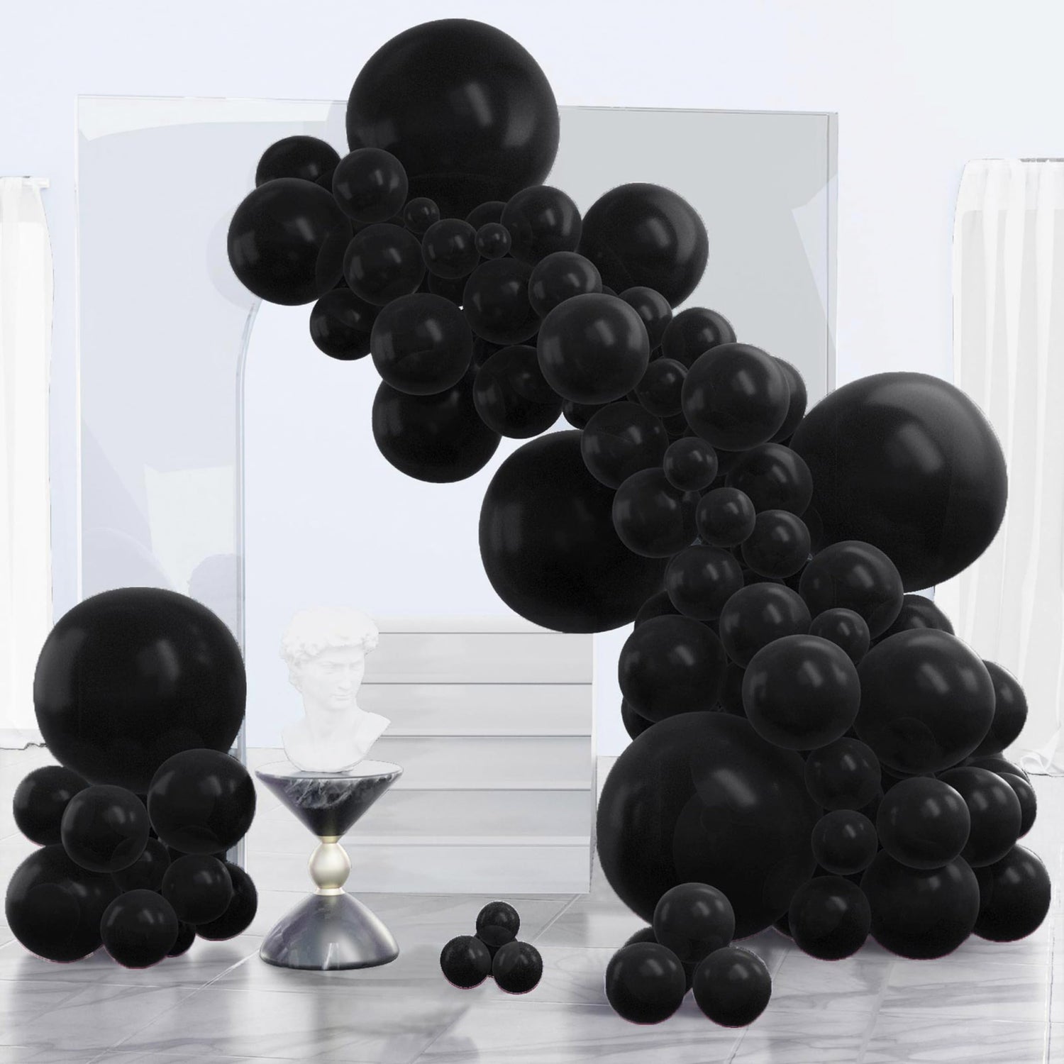 Black-Y18 Balloons Arch Kit Garland 140pcs (5/10/12/18 inch)
