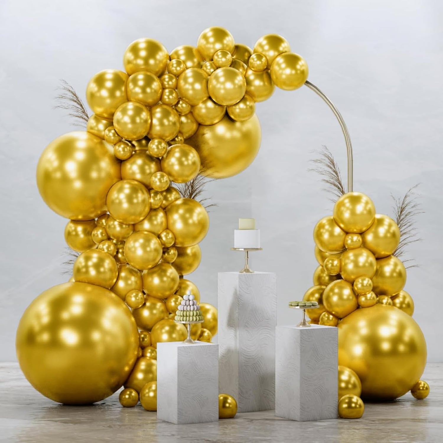 Gold-G101 Metallic Balloons Arch Kit Garland 99pcs (5/10/12/18/36 inch)