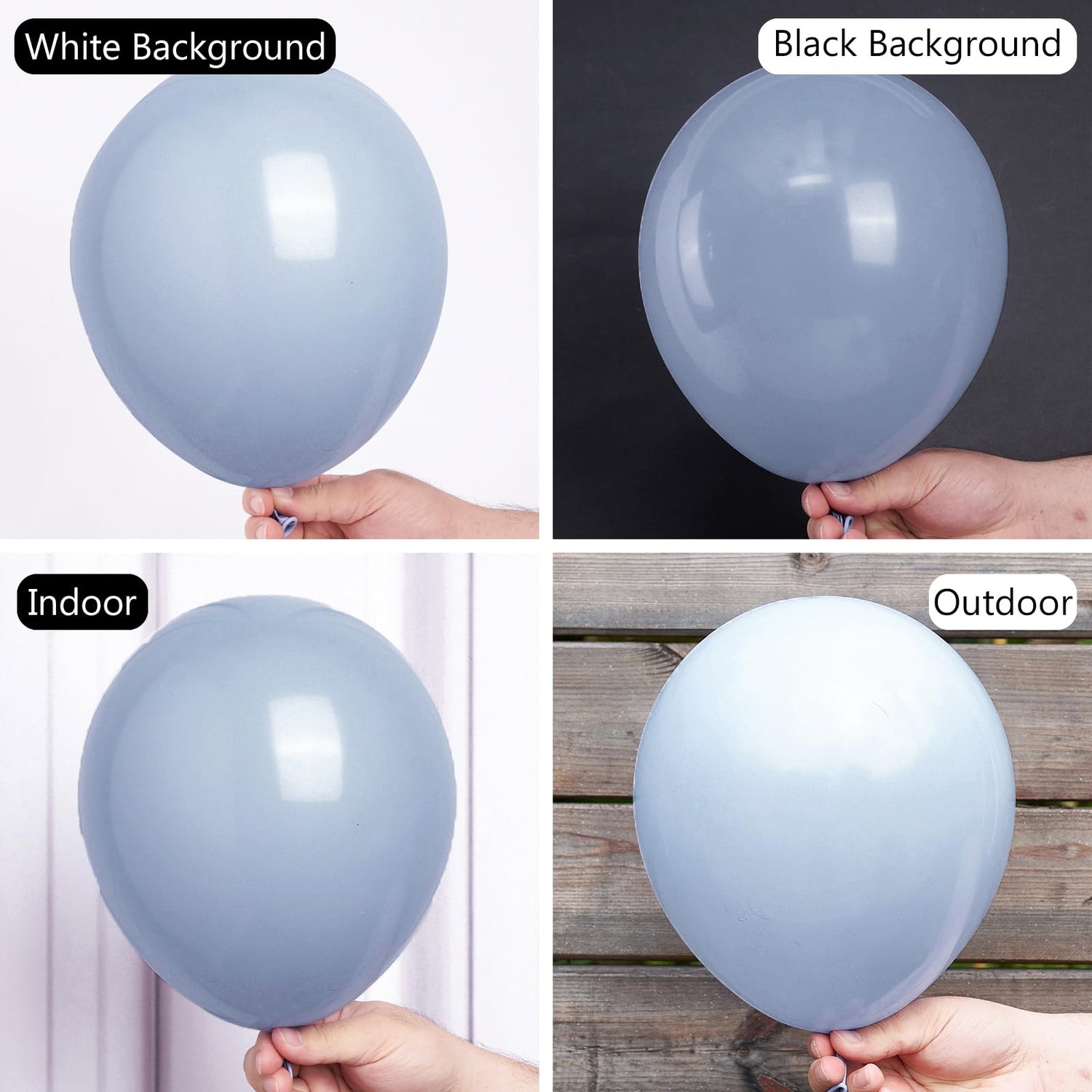Gray-F16 Balloons 50pcs (12 inch)