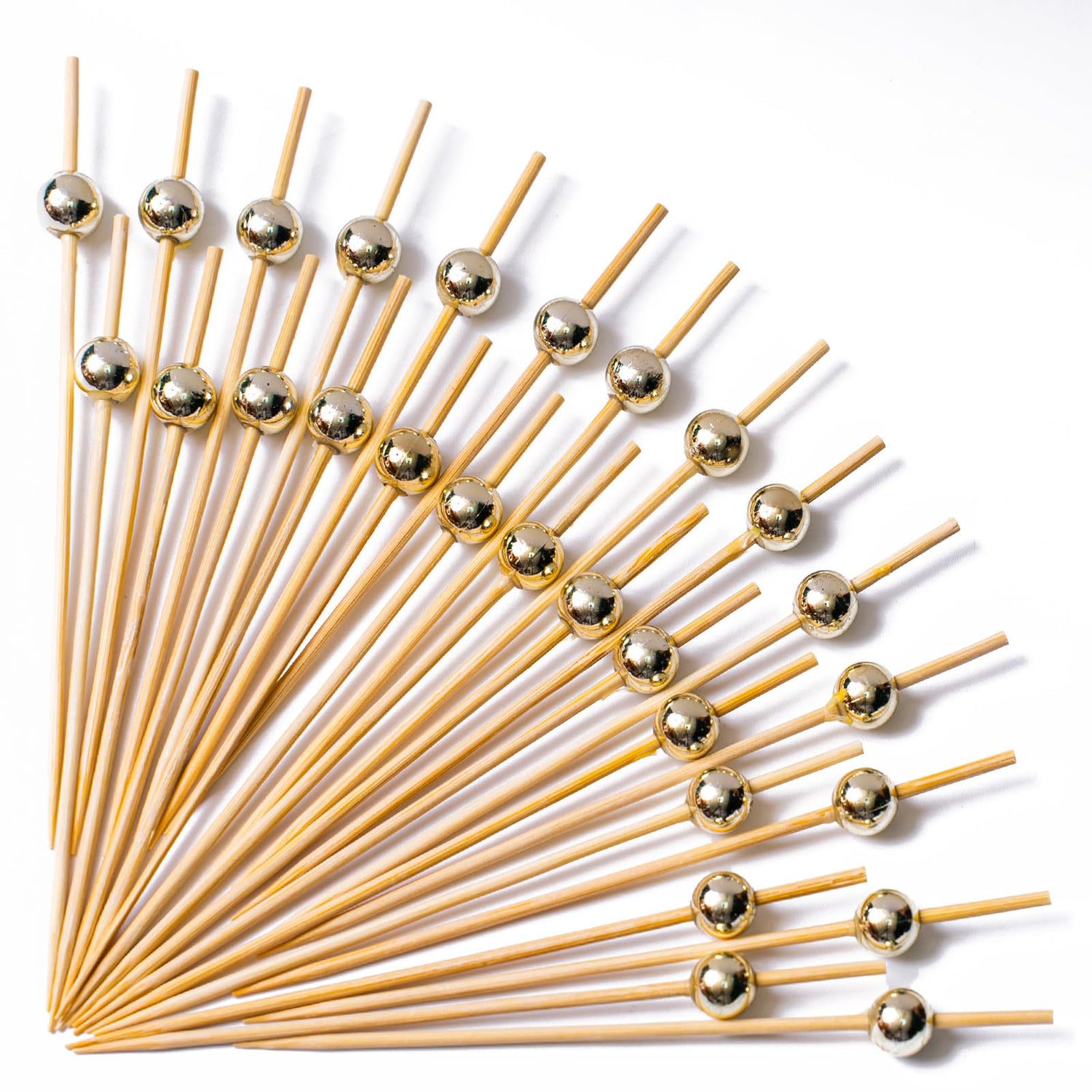 Gold-LG01 Cocktail Picks (Bamboo) 200pcs