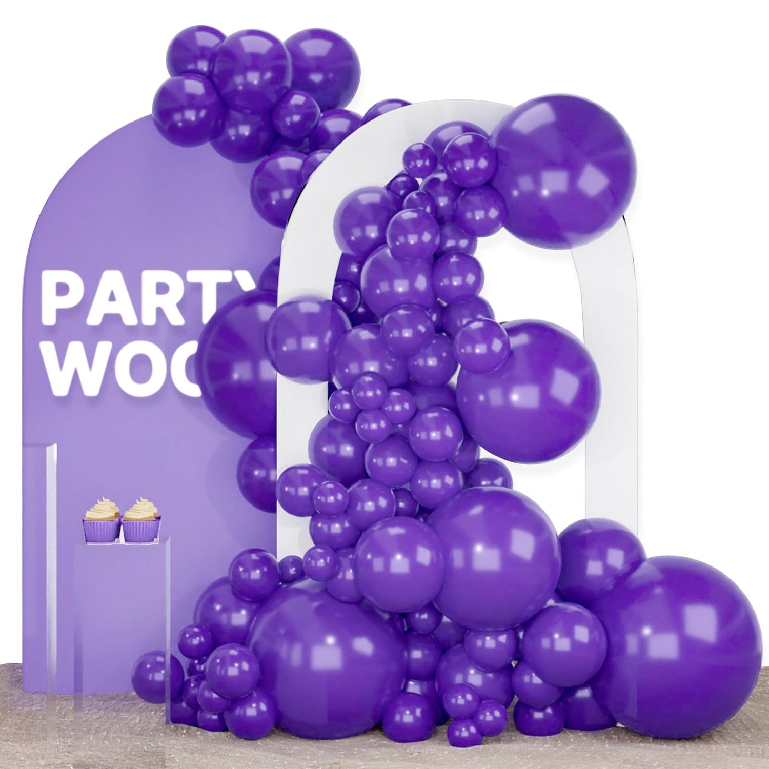 Purple-Y16 Balloons Arch Kit Garland 120pcs (5/10/12/18 inch)