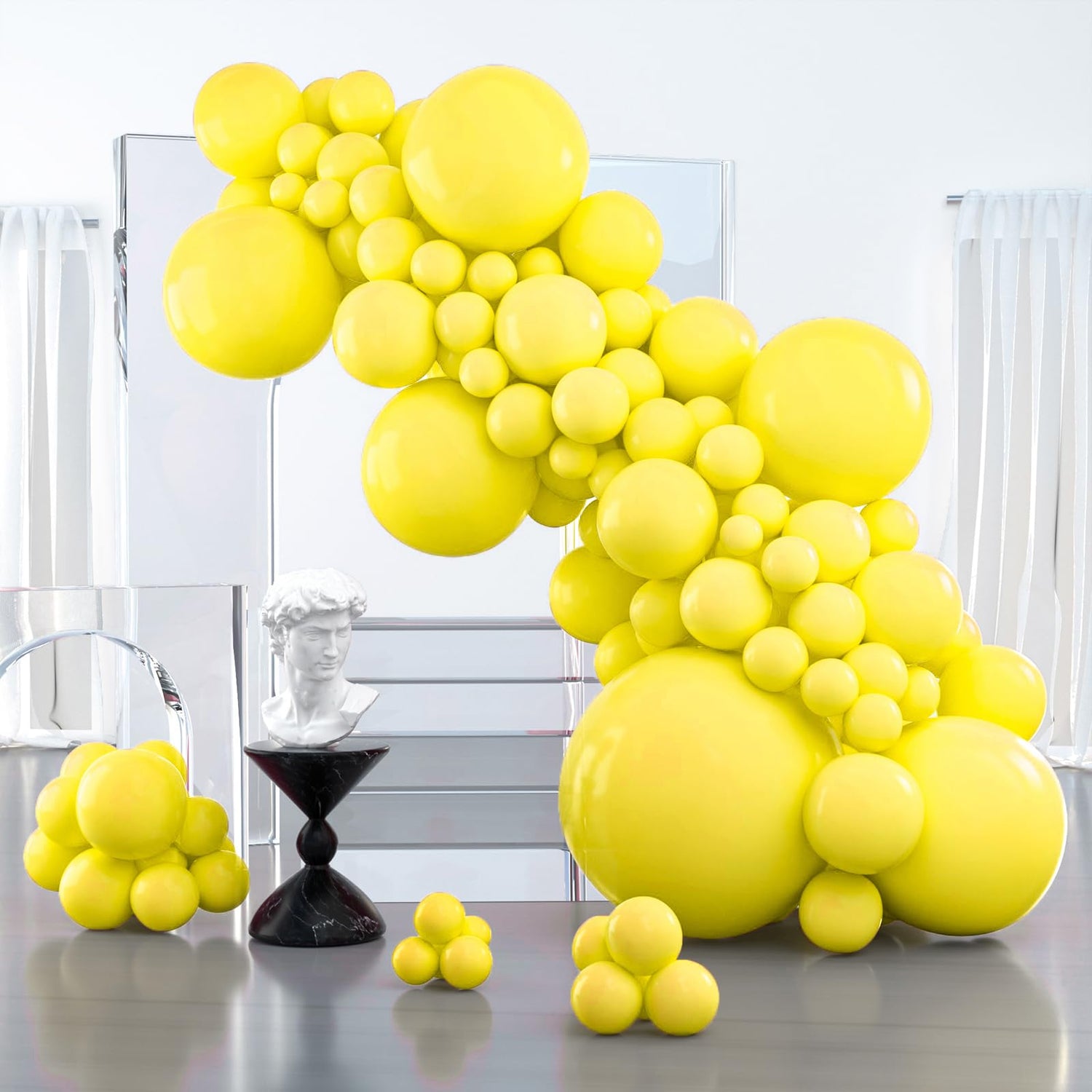 Yellow-Y55 Balloons Arch Kit Garland 100pcs (5/10/12/18/36 inch)
