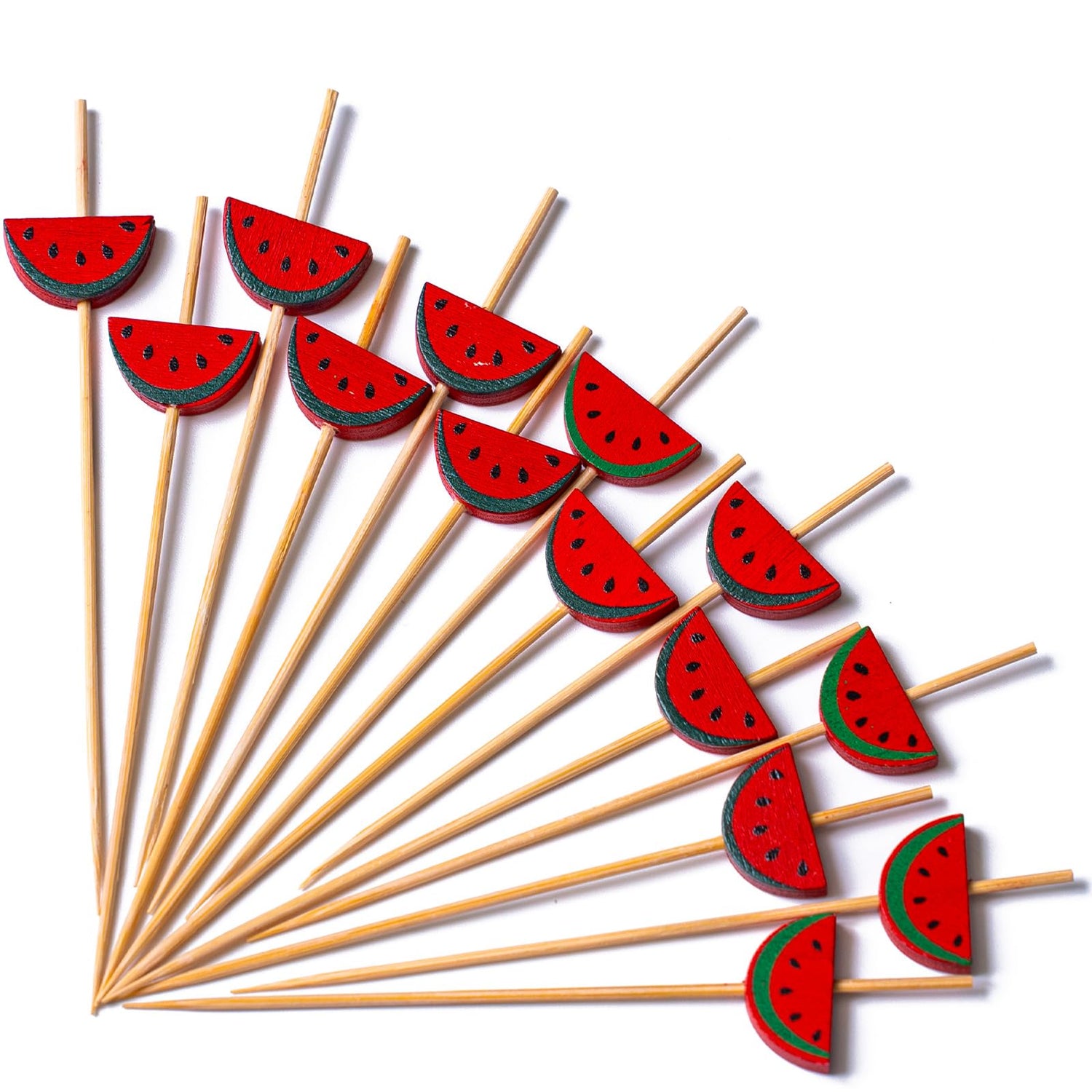 Red-LG04 Cocktail Picks (Bamboo) 100pcs