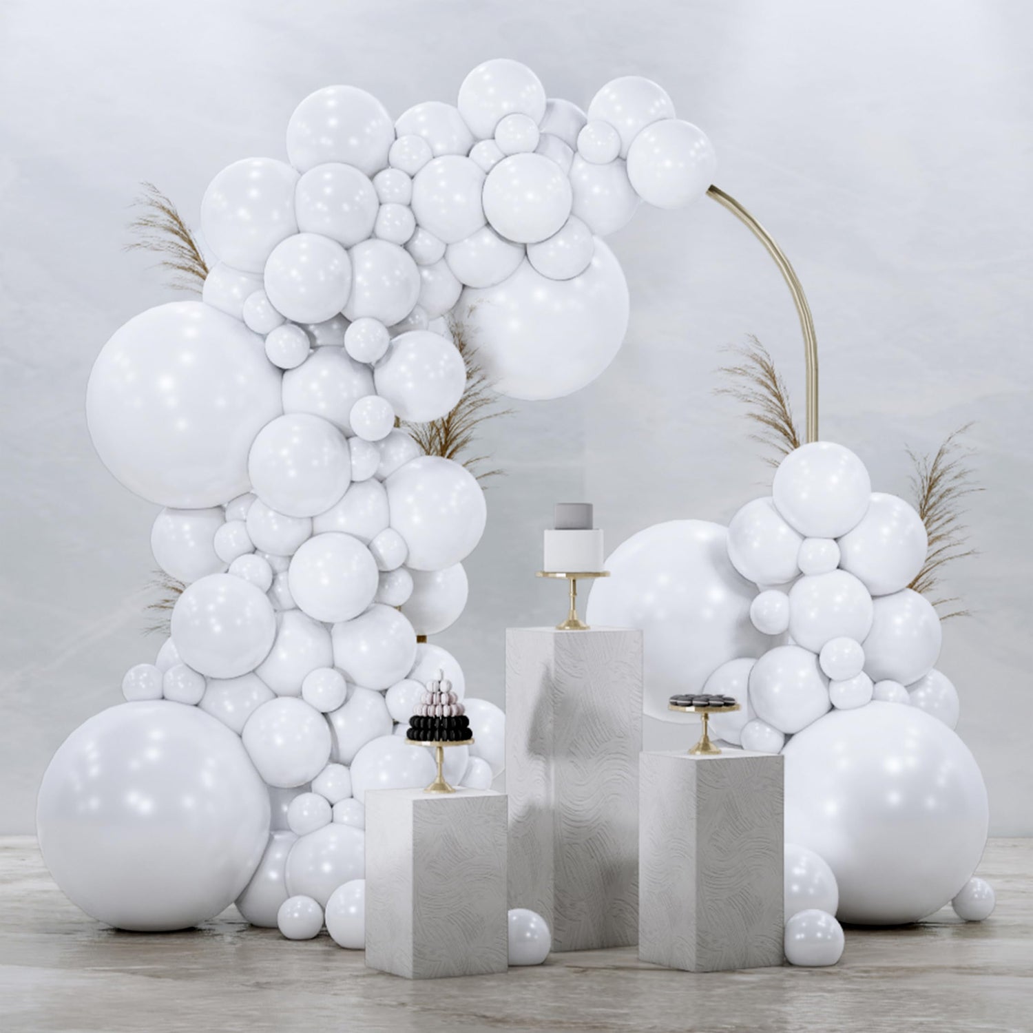 White-Y13 Balloons Arch Kit Garland 145pcs (5/10/12/18 inch)