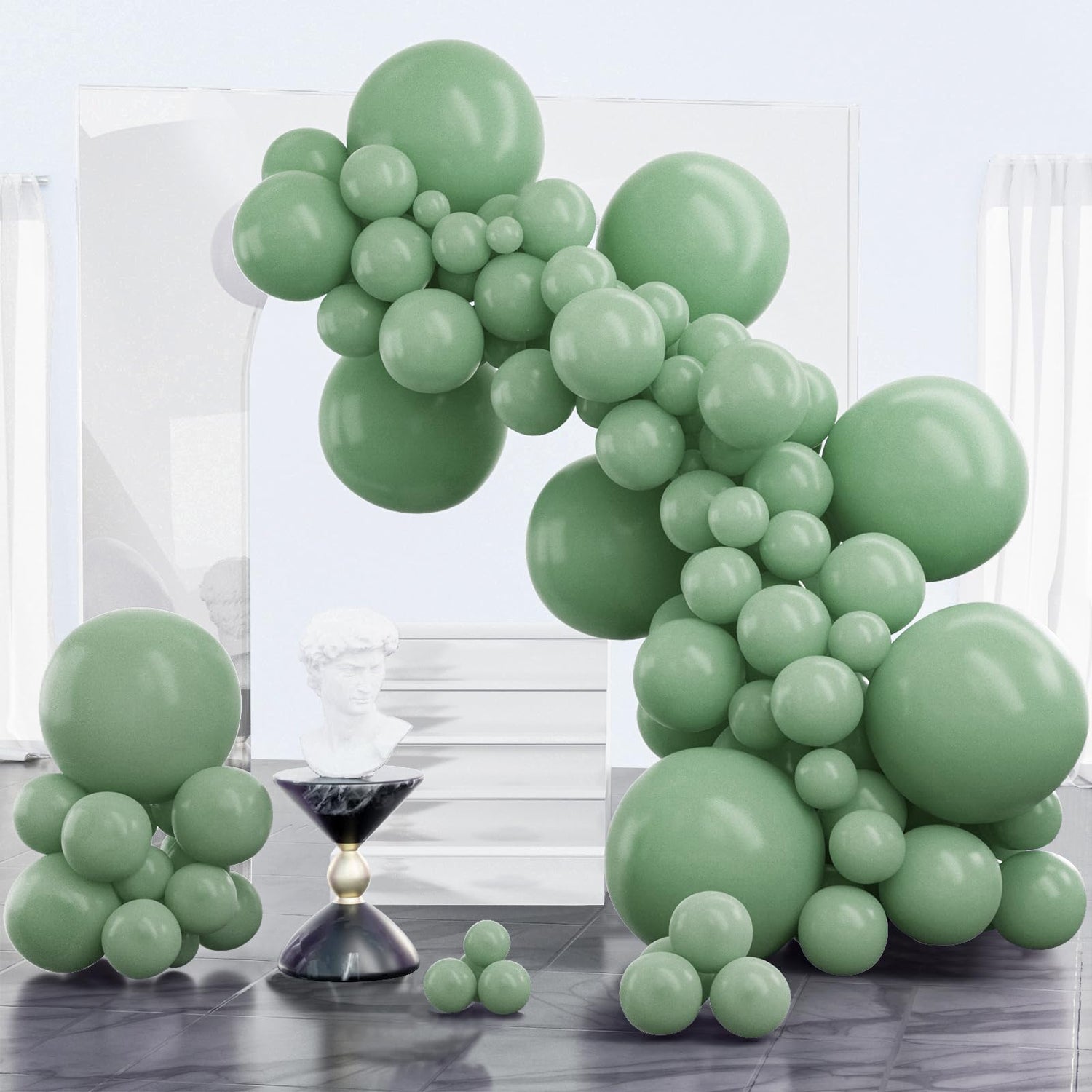 Green-F03 Balloons Arch Kit Garland 100pcs (5/10/12/18 inch)