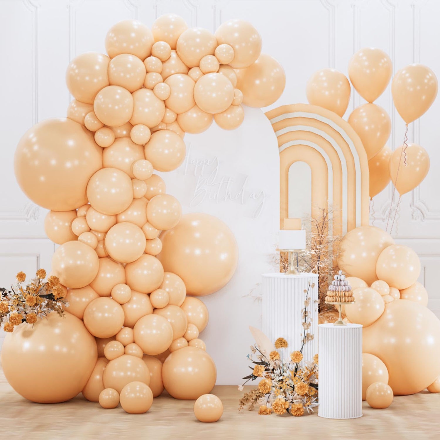 Brown-F05 Balloons Arch Kit Garland 152pcs (5/10/12/18 inch)