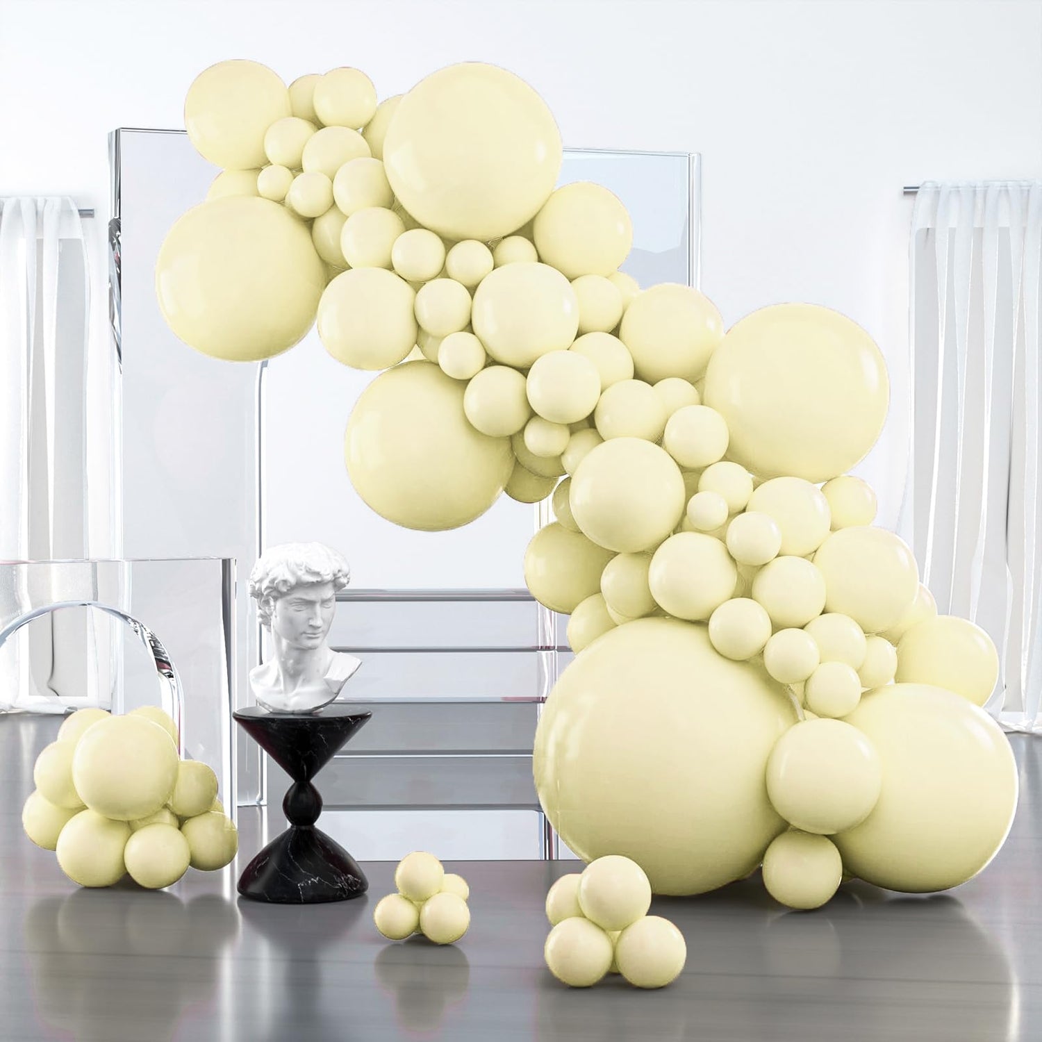 Yellow-Q07 Balloons Arch Kit Garland 127pcs (5/10/12/18/36 inch)