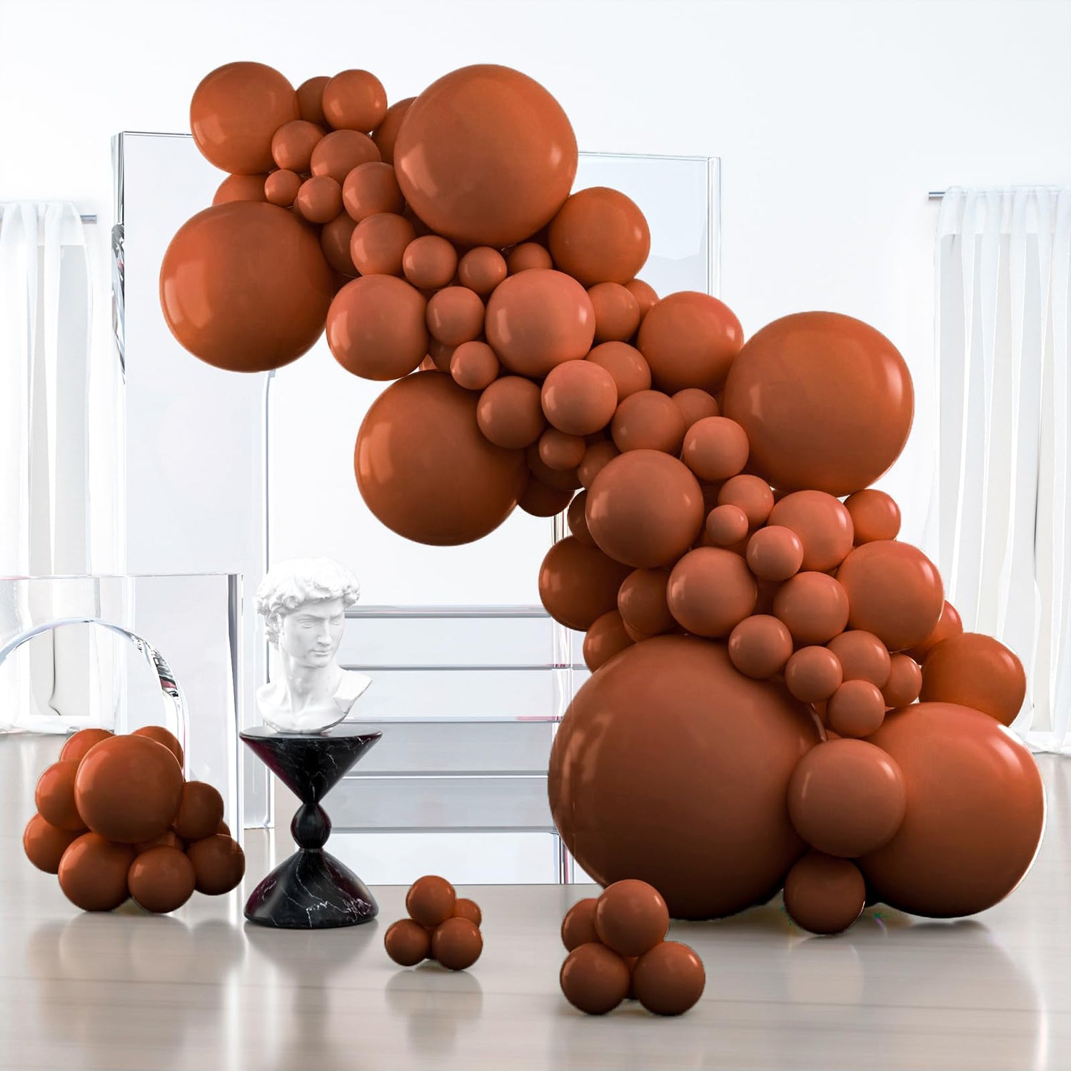 Brown-F08 Balloons Arch Kit Garland 127pcs (5/10/12/18/36 inch)