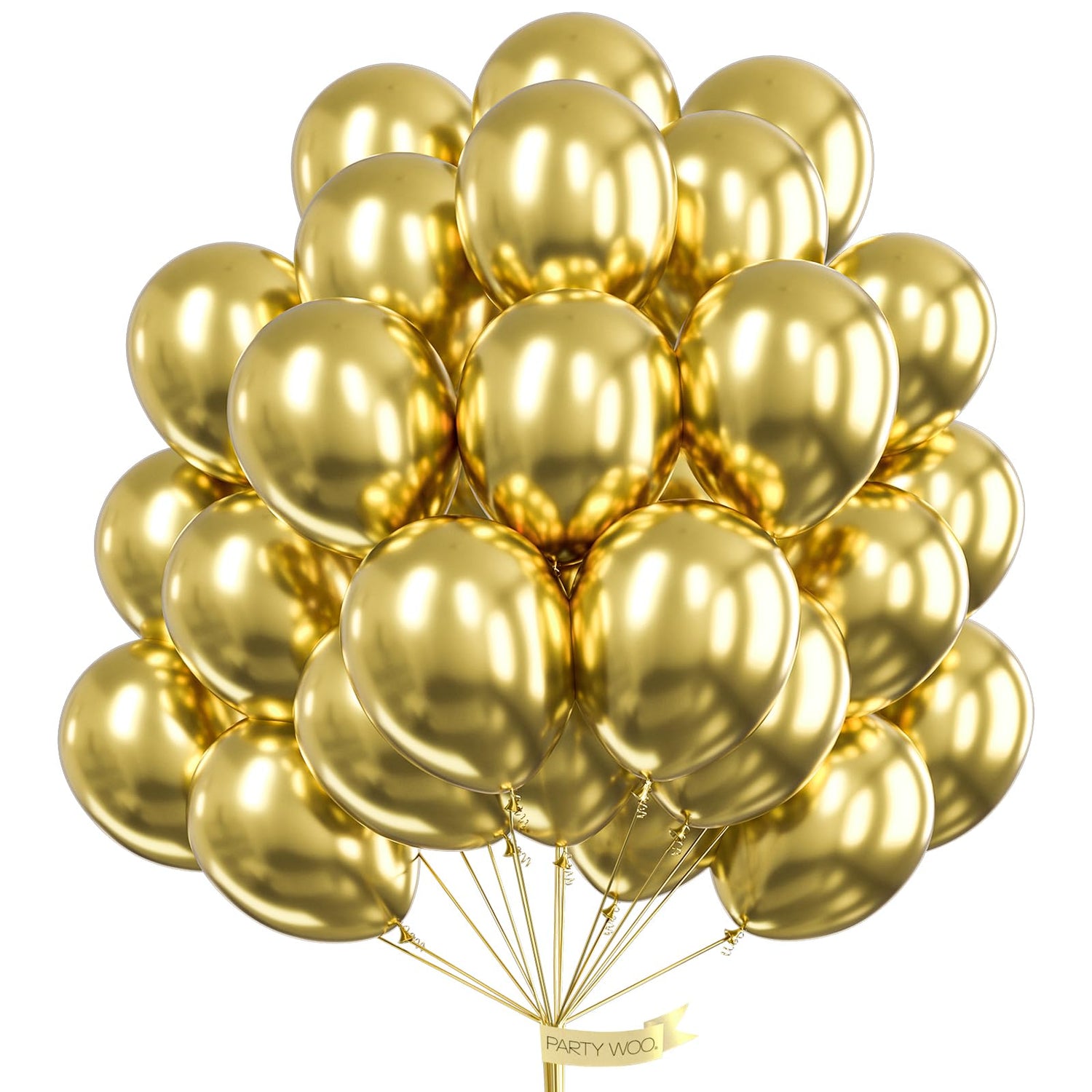 Gold-G101 Metallic Balloons 100pcs (12 inch)