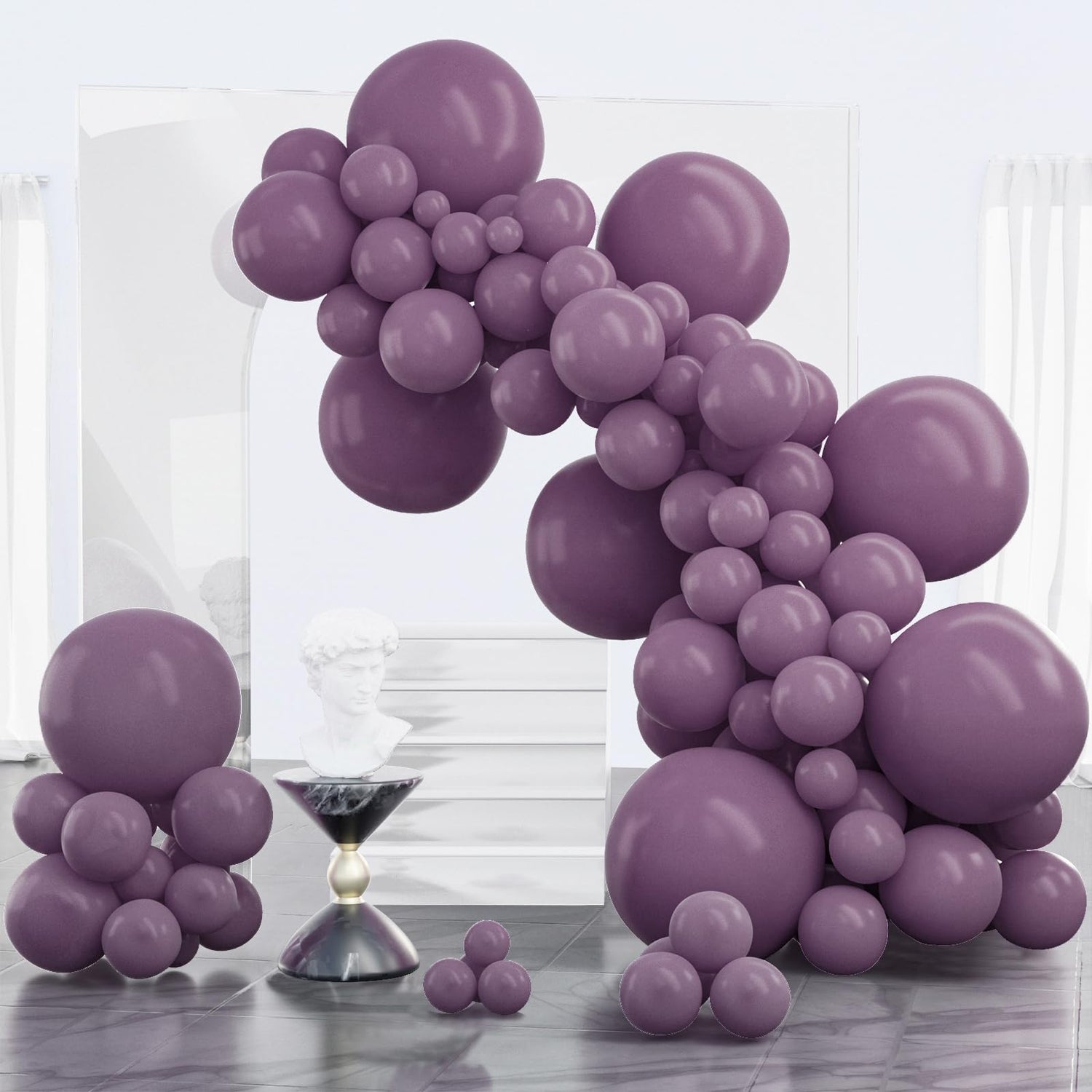 Purple-F50 Balloons Arch Kit Garland 100pcs (5/10/12/18 inch)