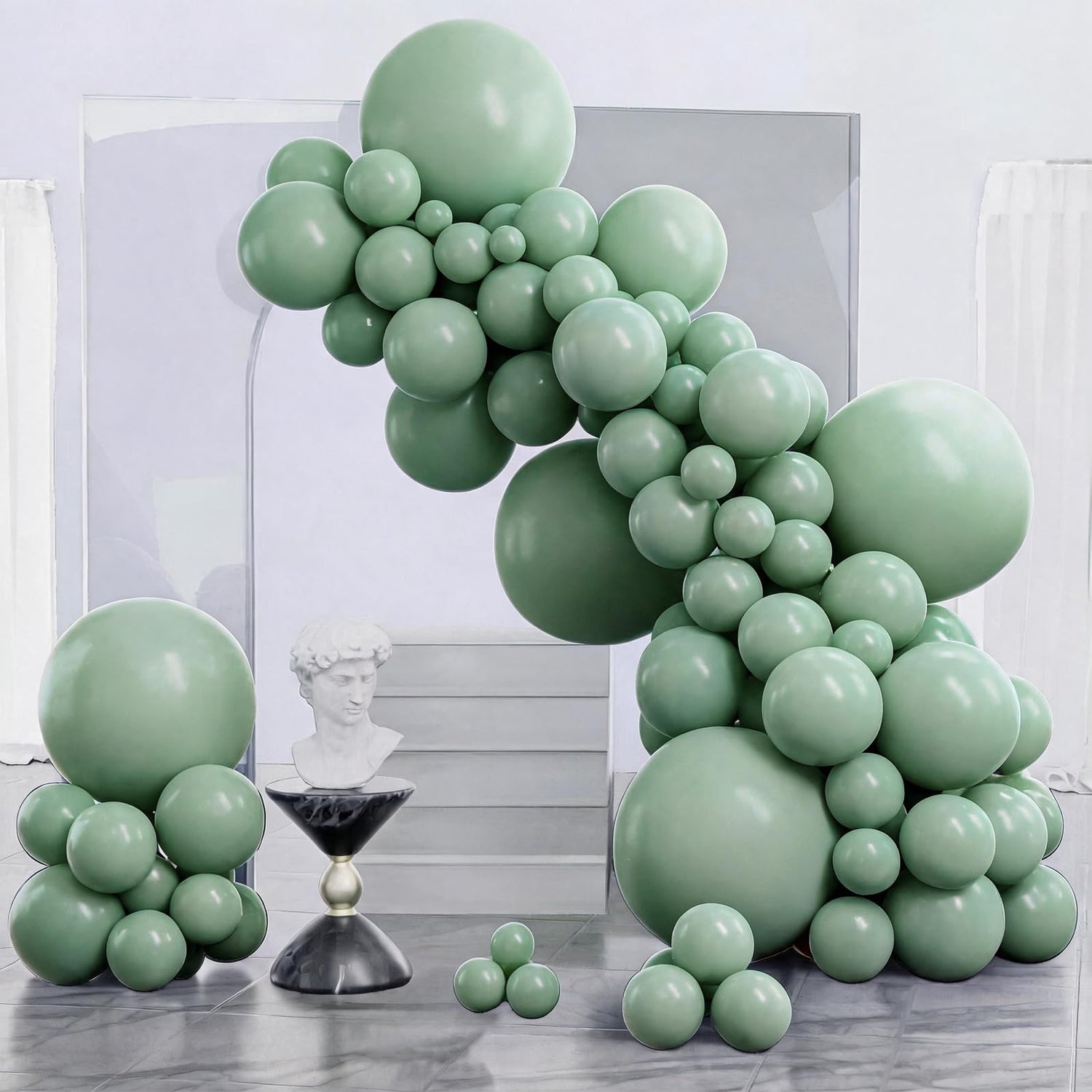 Green-F03 Balloons Arch Kit Garland 140pcs (5/10/12/18 inch)