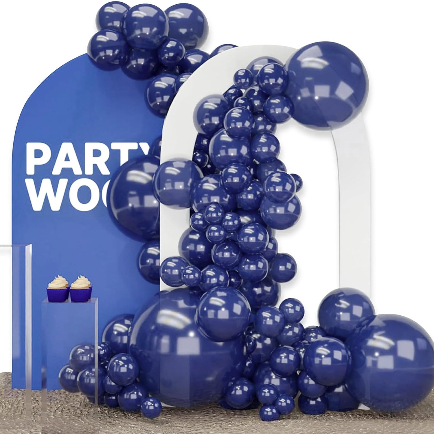 Blue-Z90 Balloons Arch Kit Garland 100pcs (5/10/12/18/36 inch)