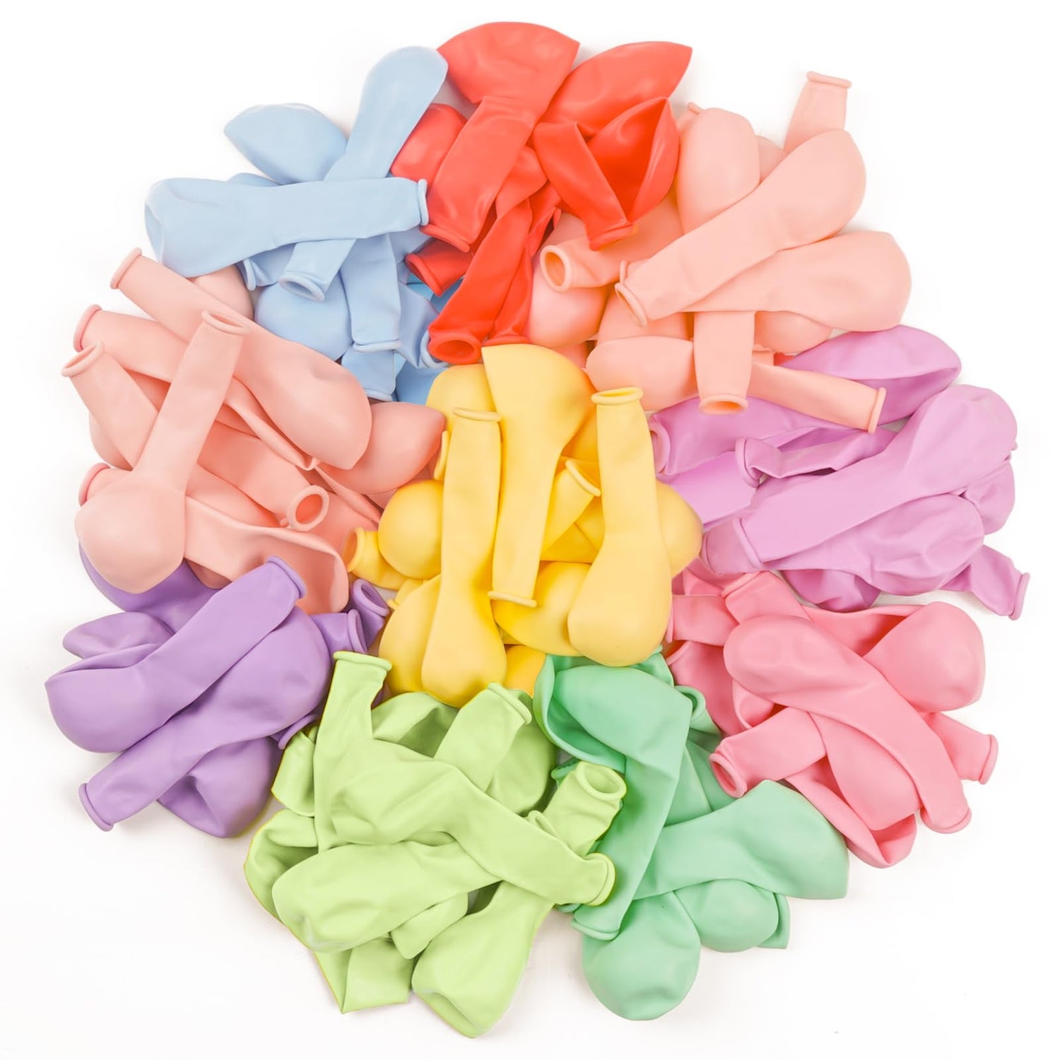 Mixed Color - Macaron Balloons 100pcs (5 inch)