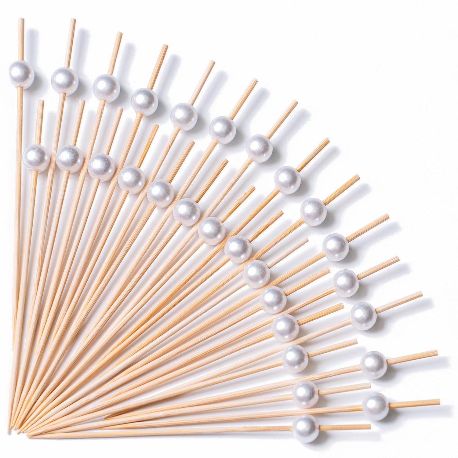 White-LG12 Cocktail Picks (Bamboo) 200pcs