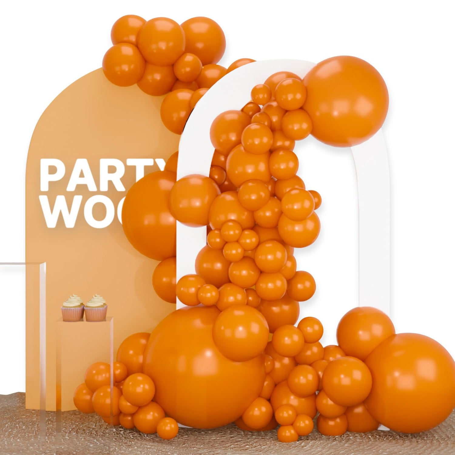 Orange-F53 Balloons Arch Kit Garland 100pcs (5/10/12/18/36 inch)