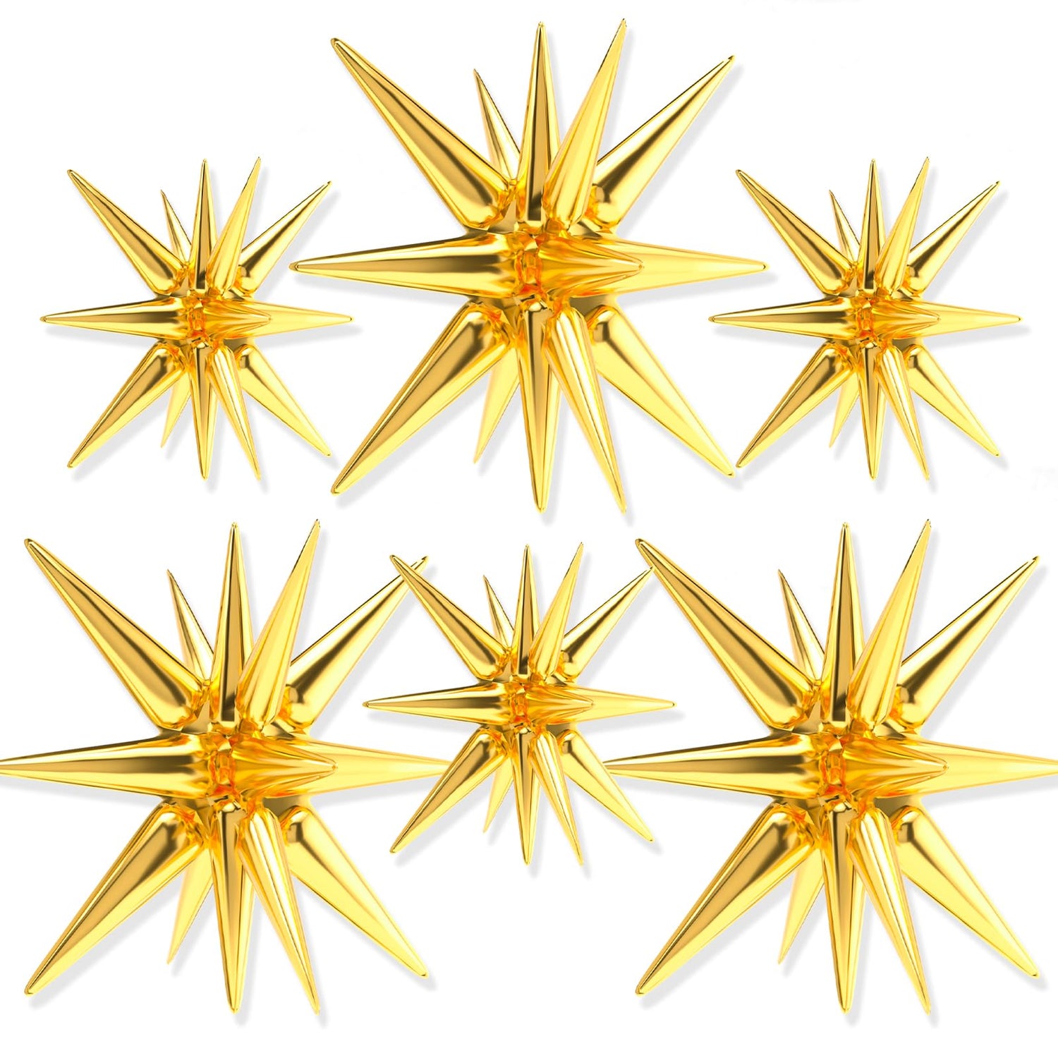 Gold-LG01 Foil Balloons 6pcs (22/27 inch)