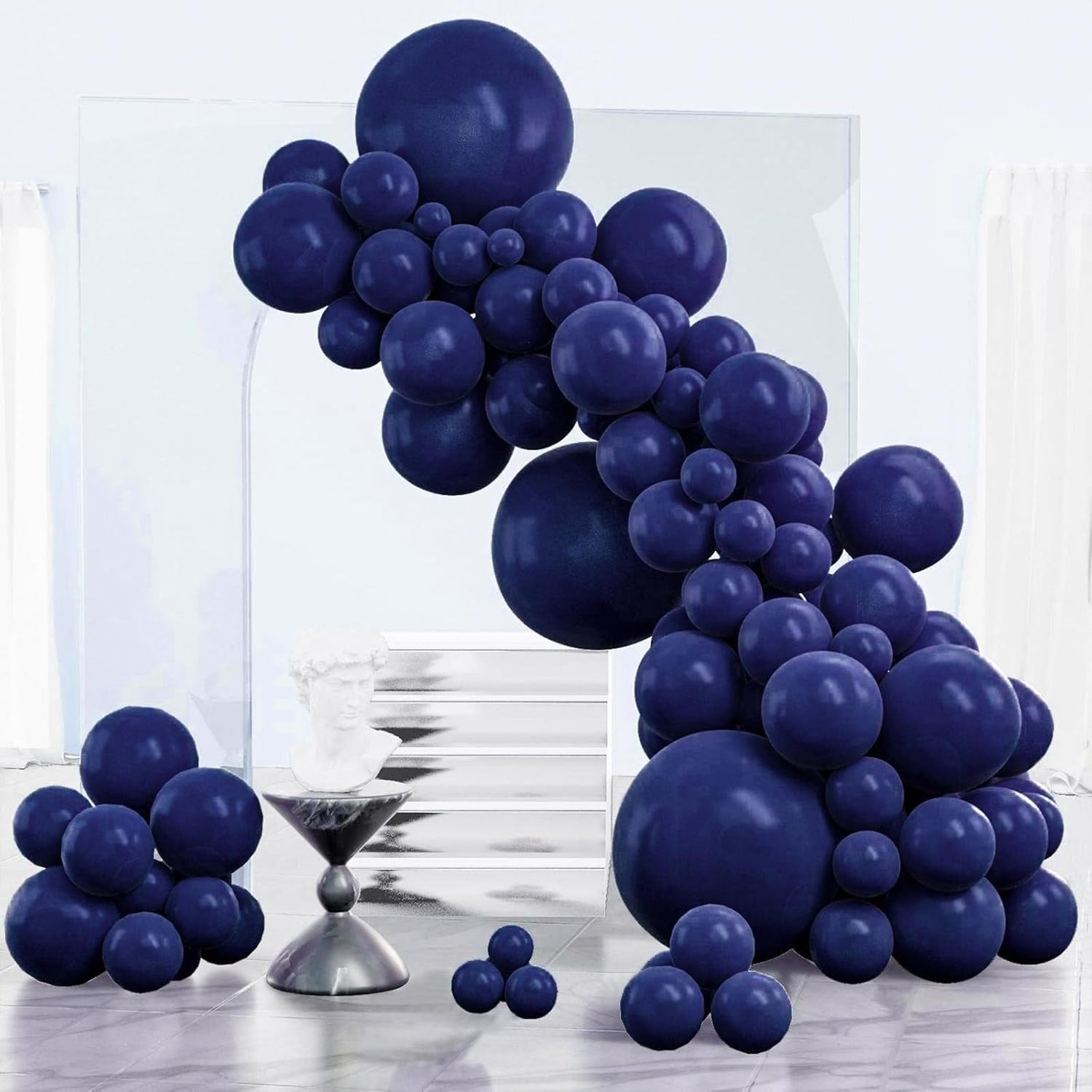 Blue-Z90 Balloons Arch Kit Garland 85pcs (5/10/12/18 inch)