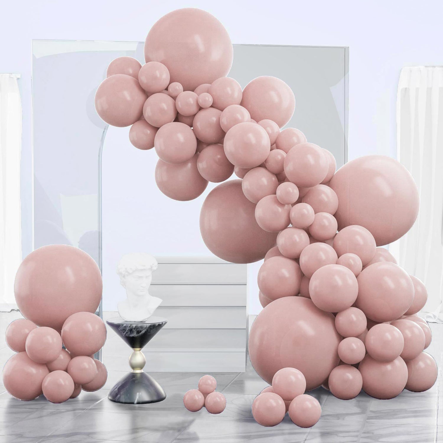 Pink-F54 Balloons Arch Kit Garland 140pcs (5/10/12/18 inch)