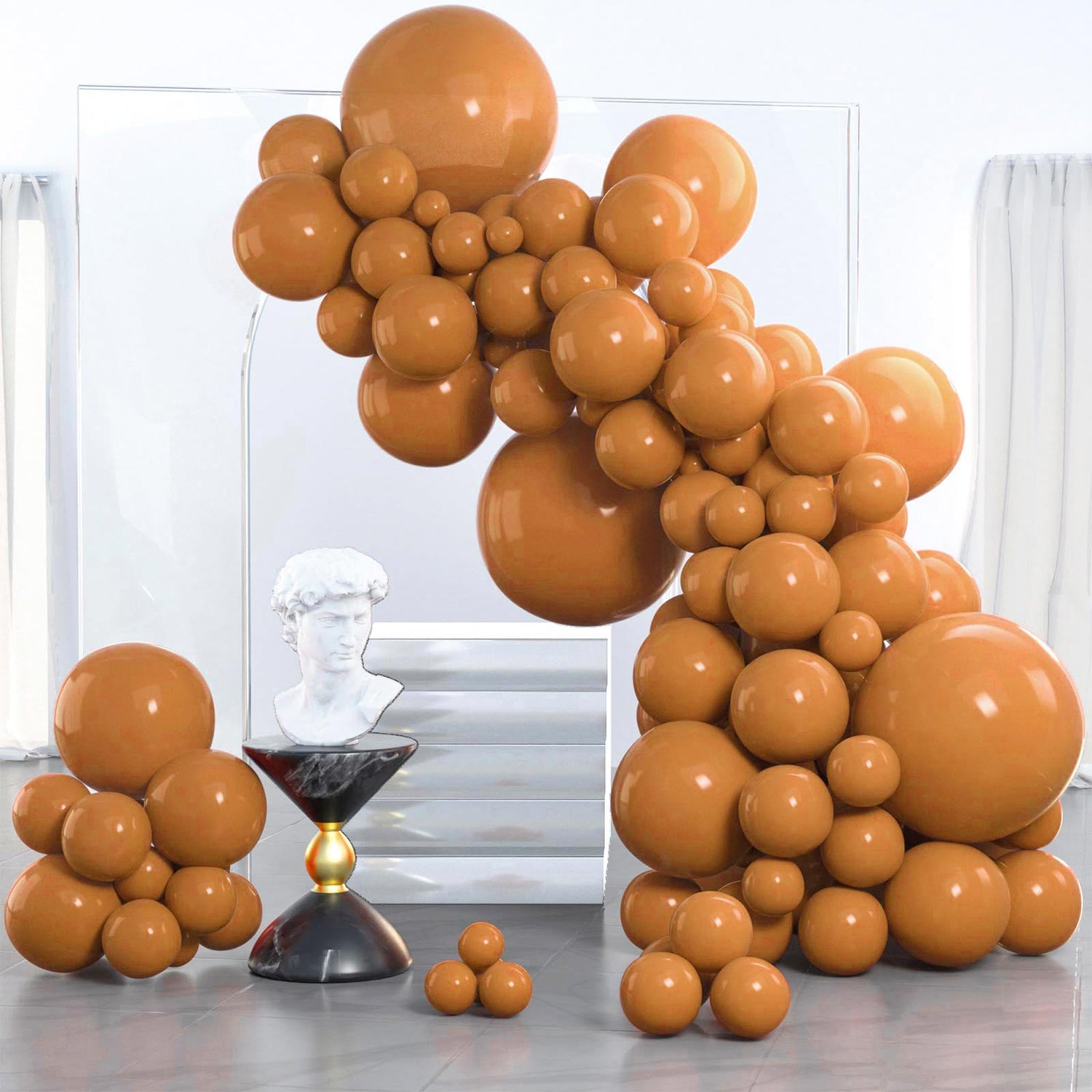 Brown-F10 Balloons Arch Kit Garland 85pcs (5/10/12/18 inch)