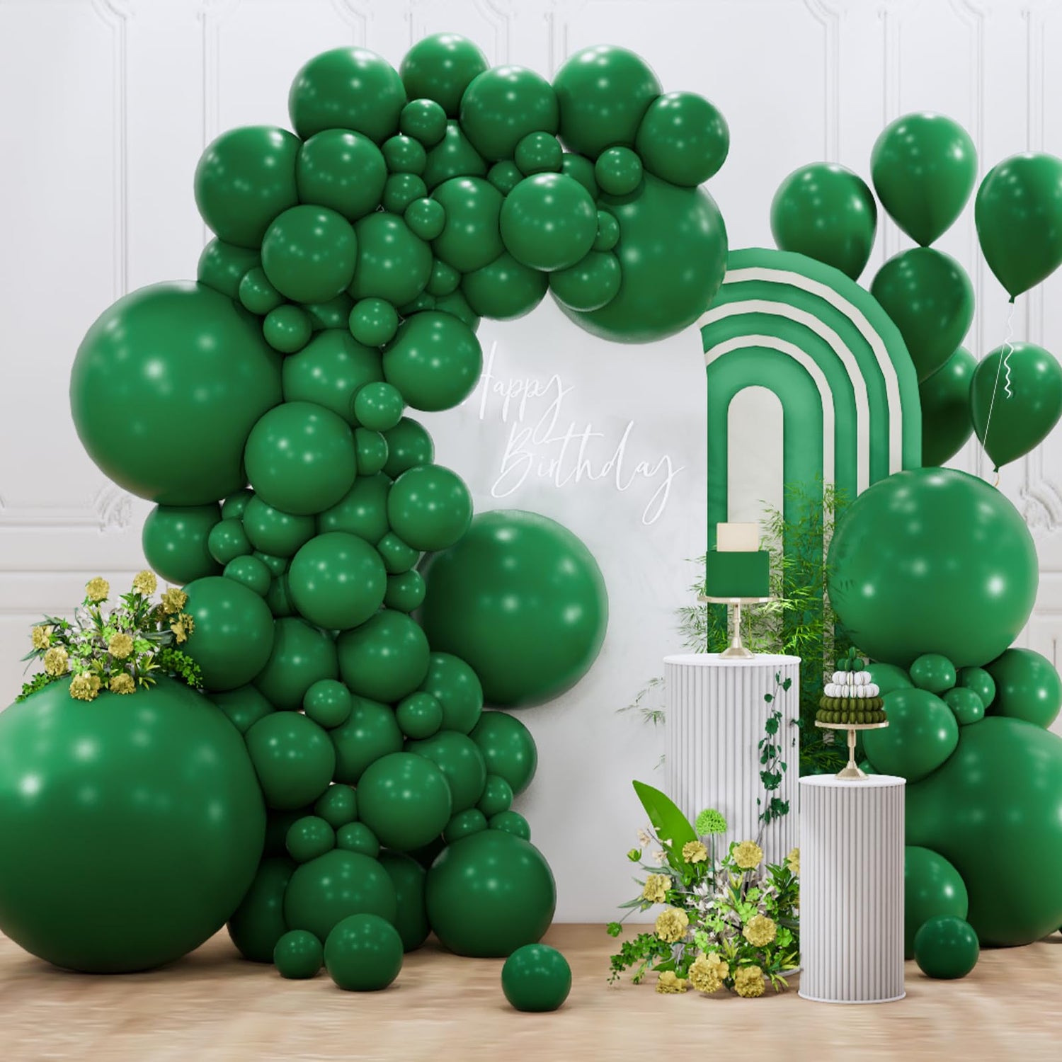 Green-Y56 Balloons Arch Kit Garland 127pcs (5/10/12/18/36 inch)