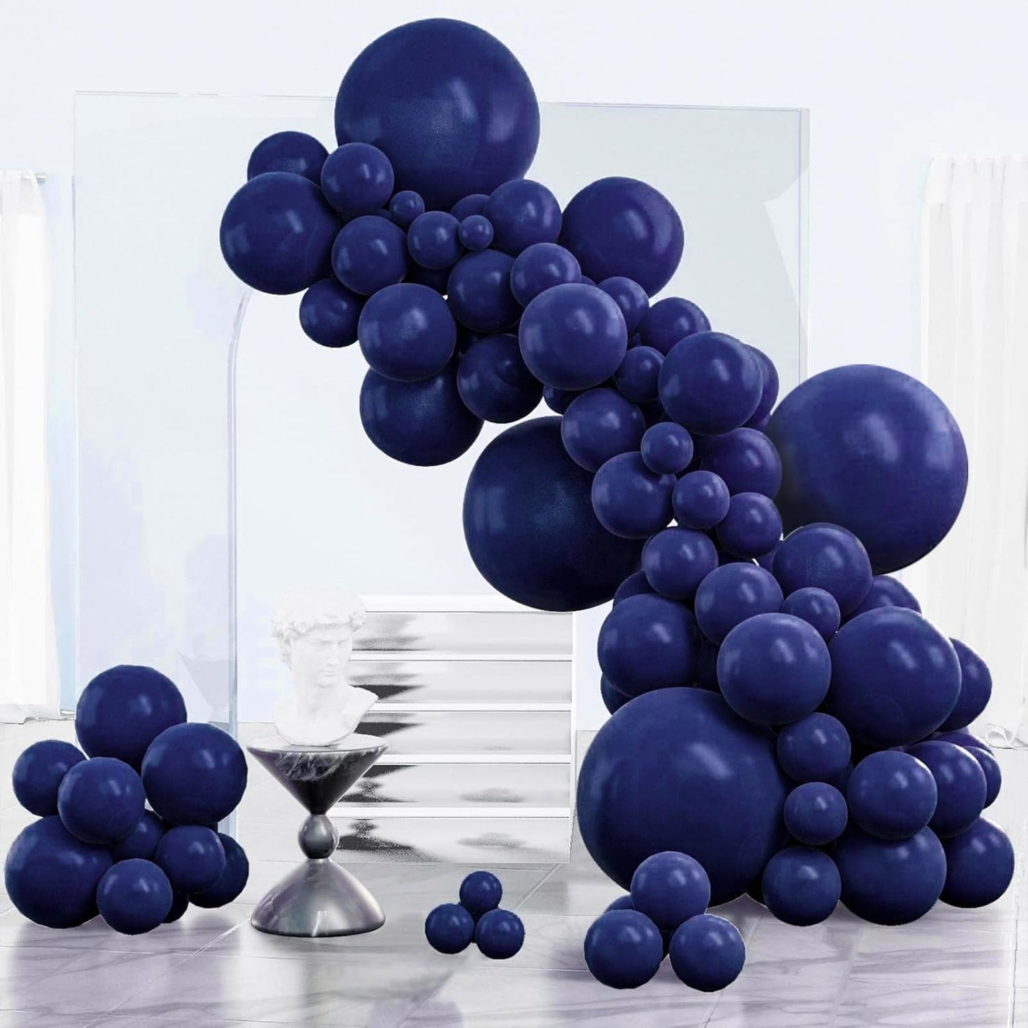 Blue-Z90 Balloons Arch Kit Garland 152pcs (5/10/12/18 inch)