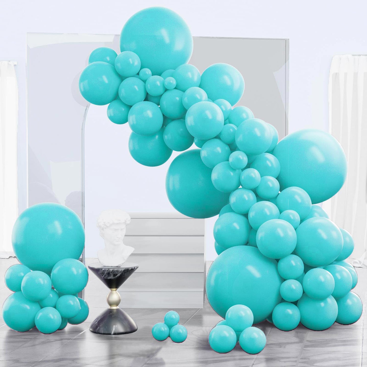 Blue-Y69 Balloons Arch Kit Garland 140pcs (5/10/12/18 inch)