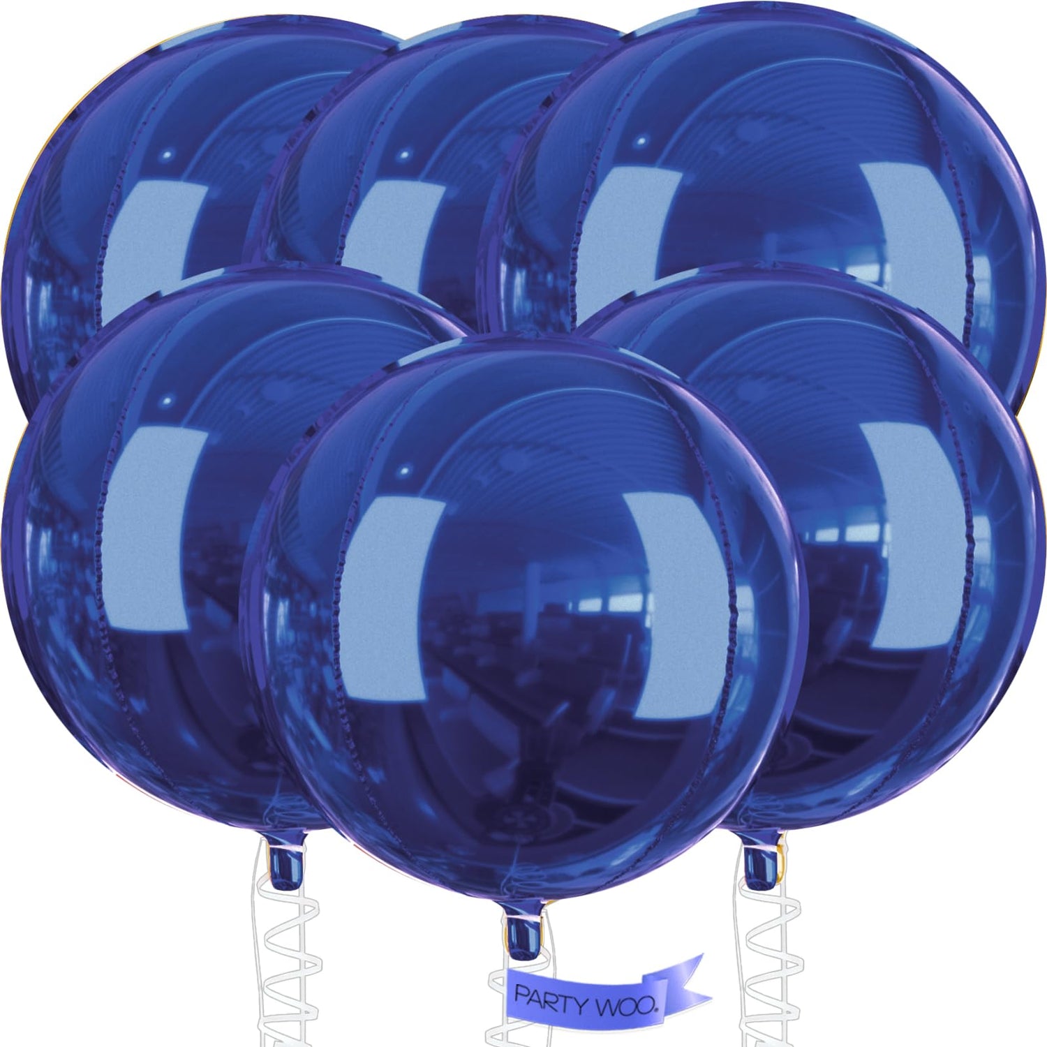 Blue-LG17 Foil Balloons 6pcs (32 inch)