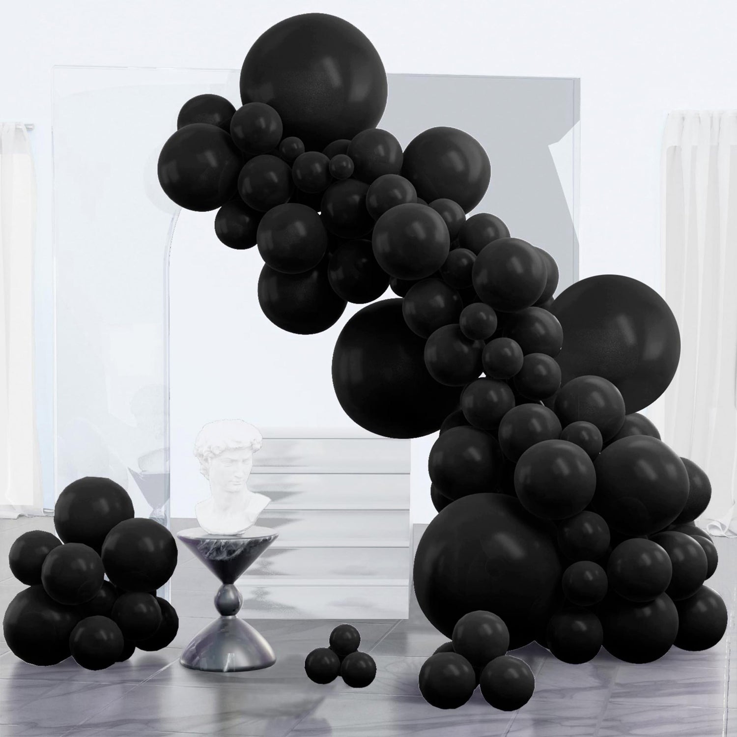 Black-Y18 Balloons Arch Kit Garland 152pcs (5/10/12/18 inch)