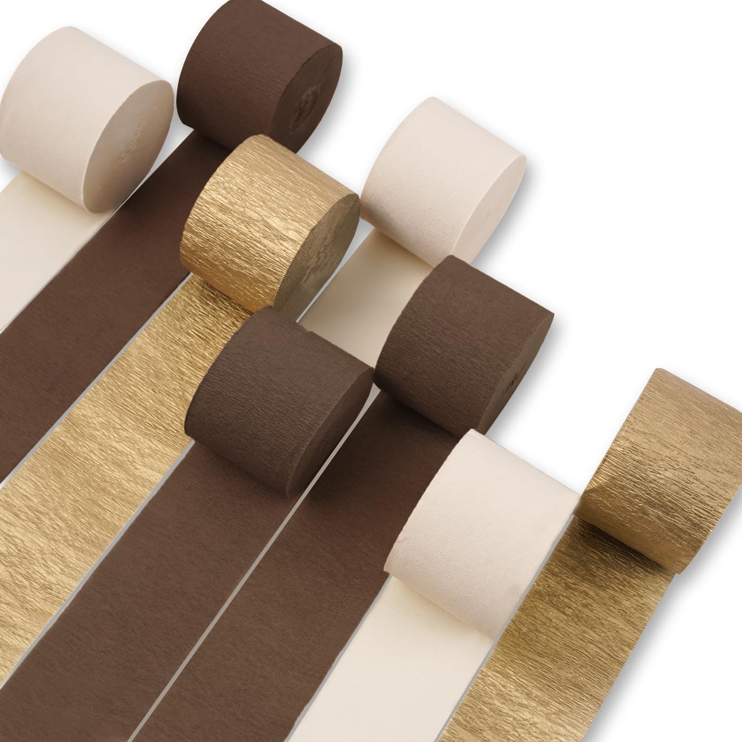 Vintage Brown Crepe Paper 8pcs