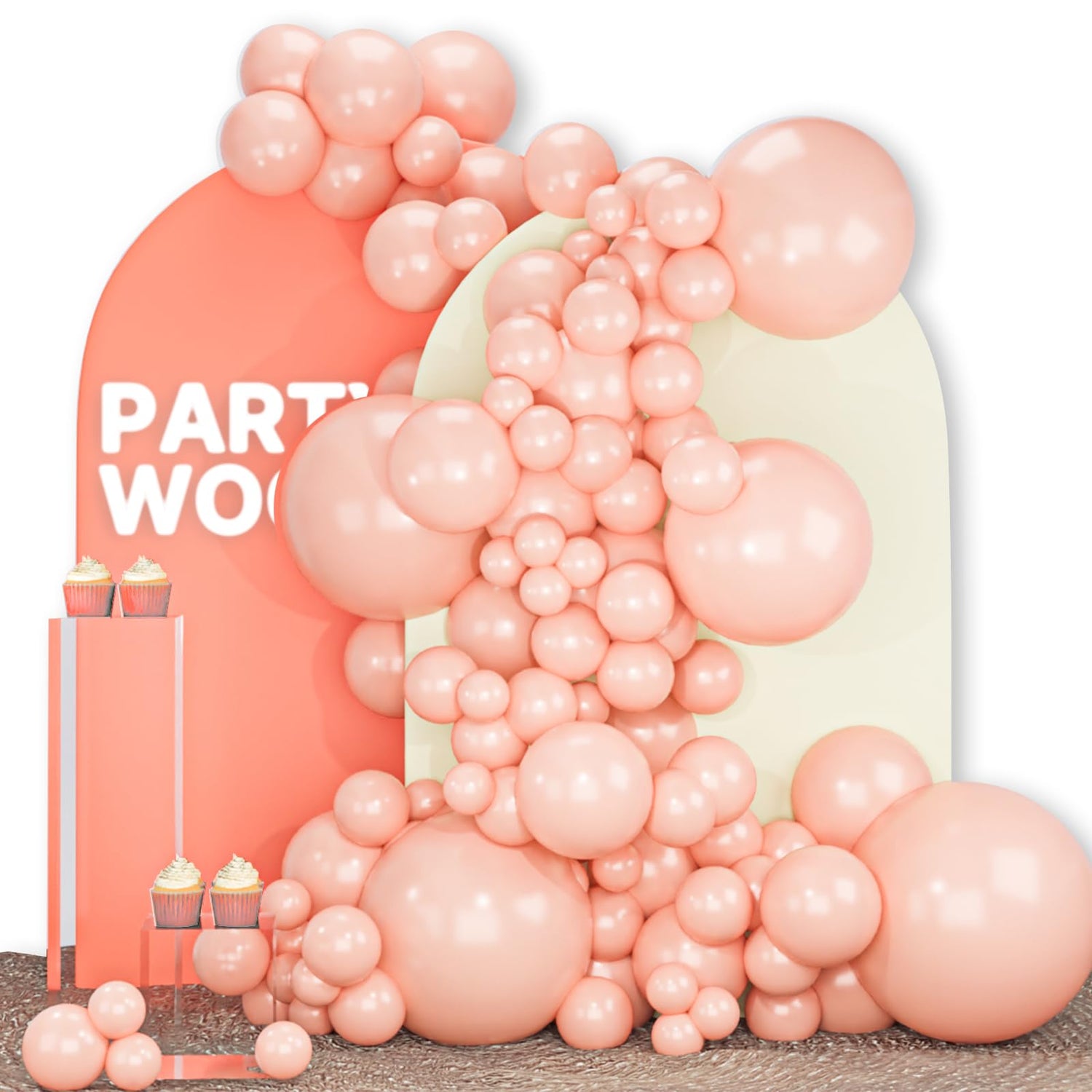 Red-Q21 Balloons Arch Kit Garland 140pcs (5/10/12/18 inch)