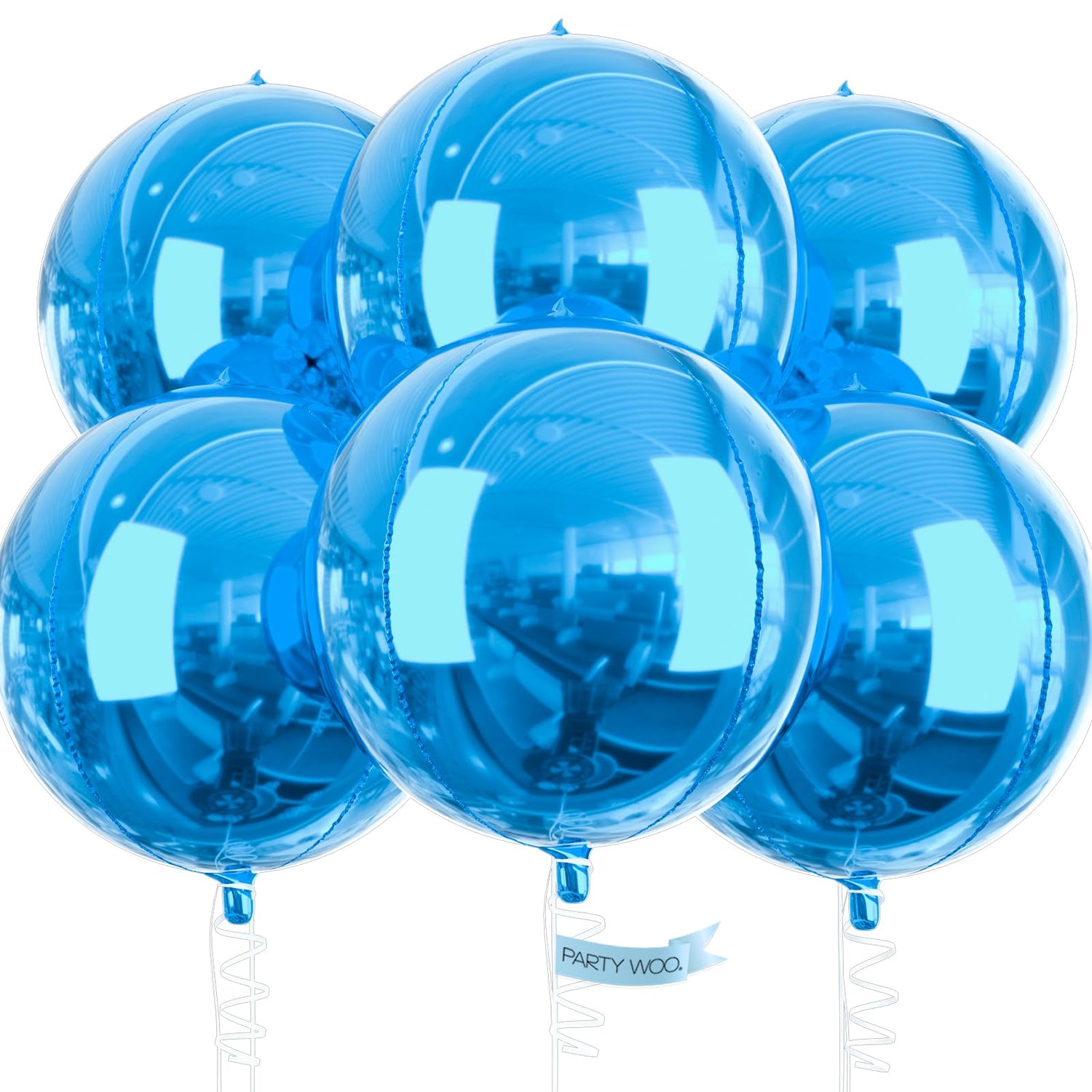 Blue-LG05 Foil Balloons 6pcs (22 inch)