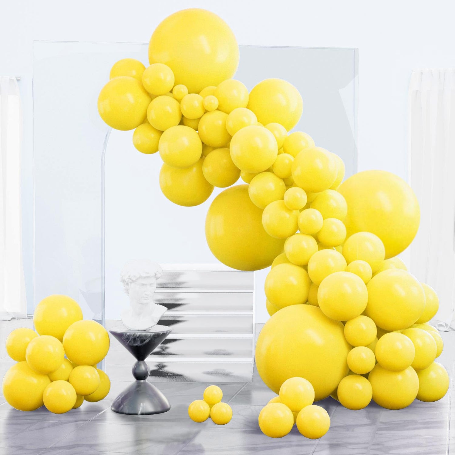 Yellow-Y55 Balloons Arch Kit Garland 152pcs (5/10/12/18 inch)