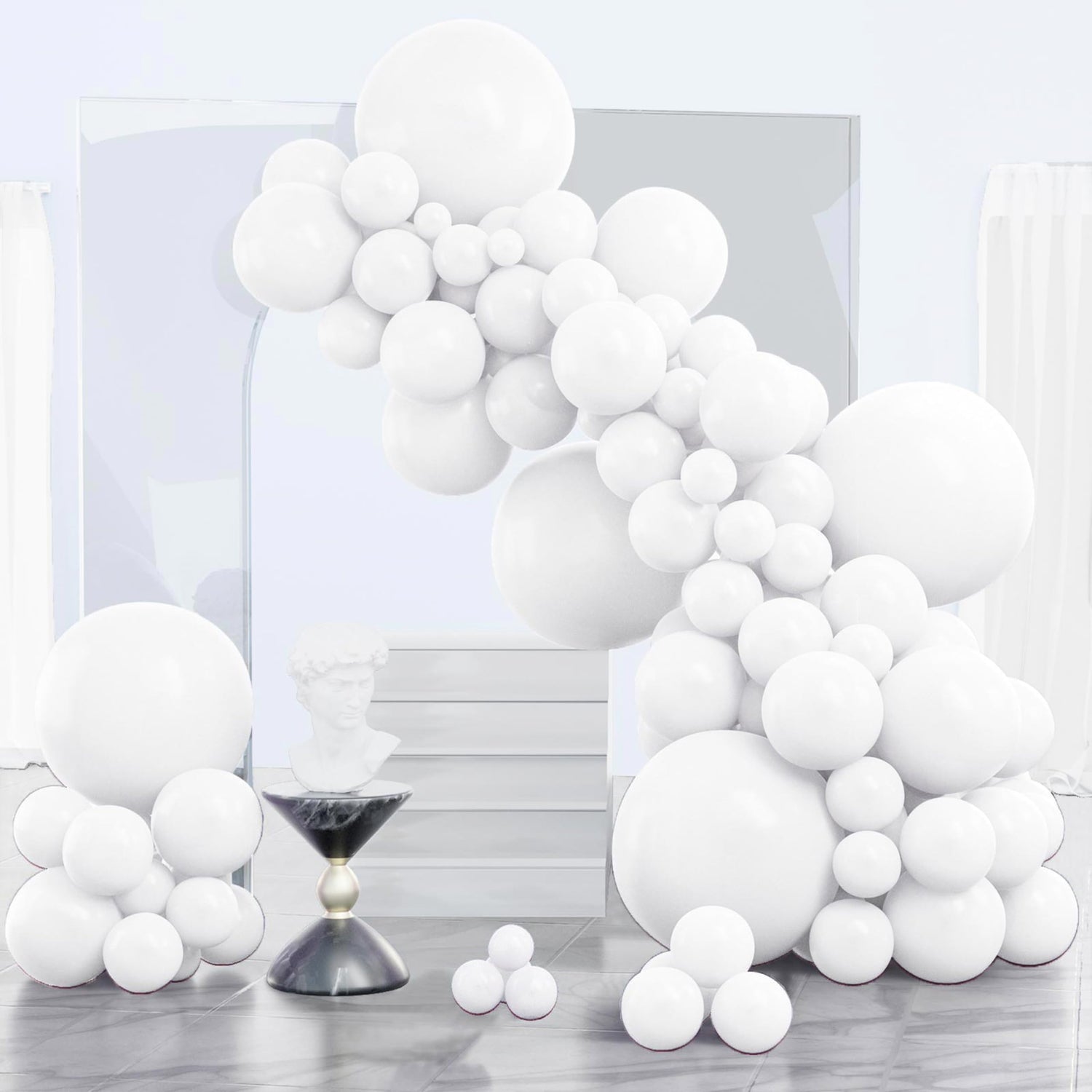 White-Y13 Balloons Arch Kit Garland 140pcs (5/10/12/18 inch)