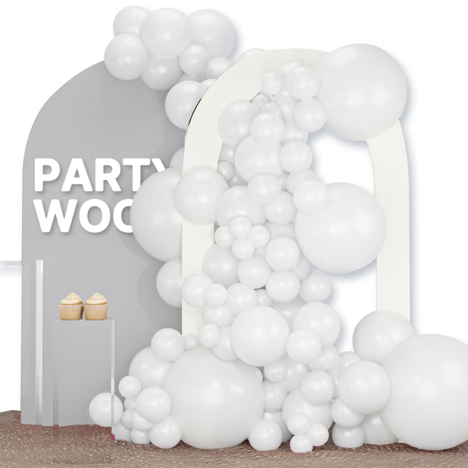 White-Y13 Balloons Arch Kit Garland 120pcs (5/10/12/18 inch)
