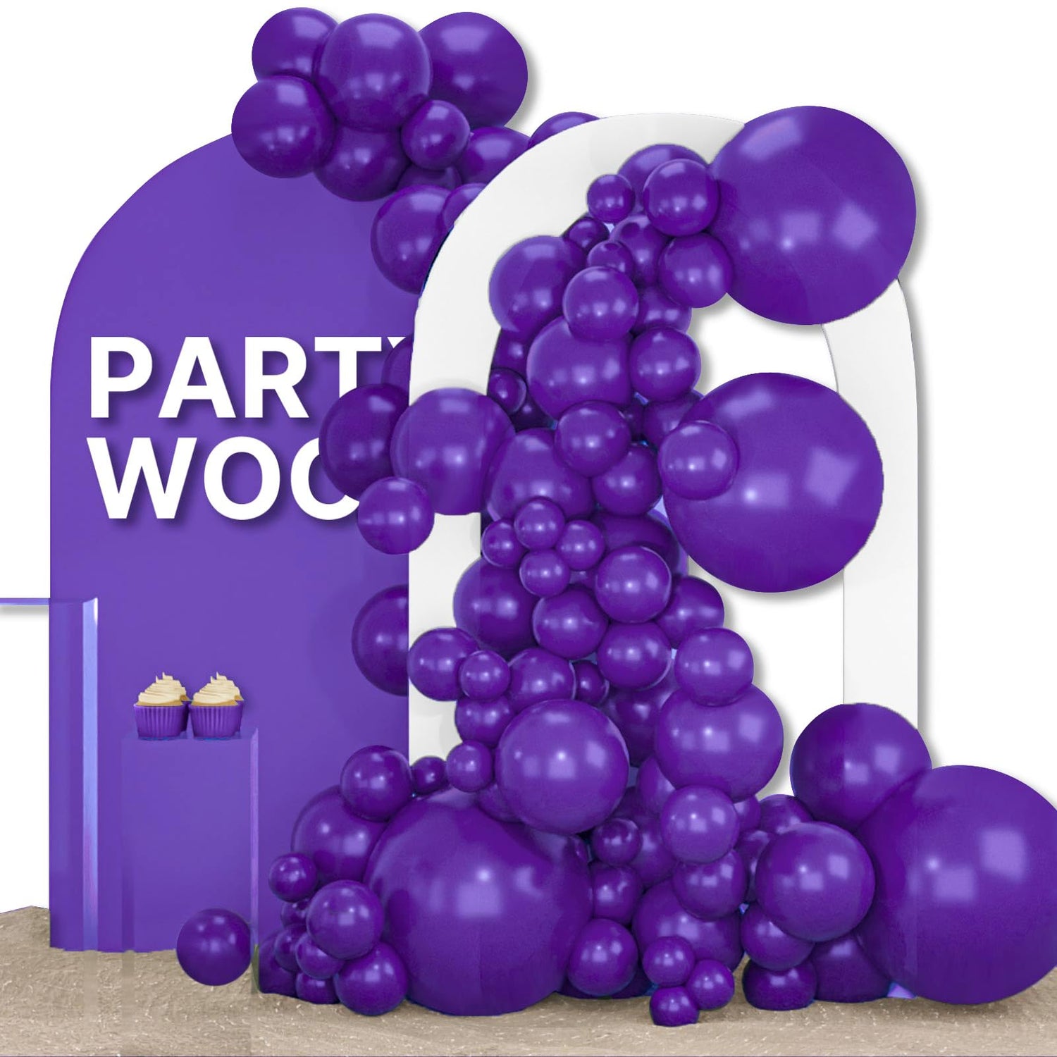 Purple-Y16 Balloons Arch Kit Garland 155pcs (5/10/12/18 inch)