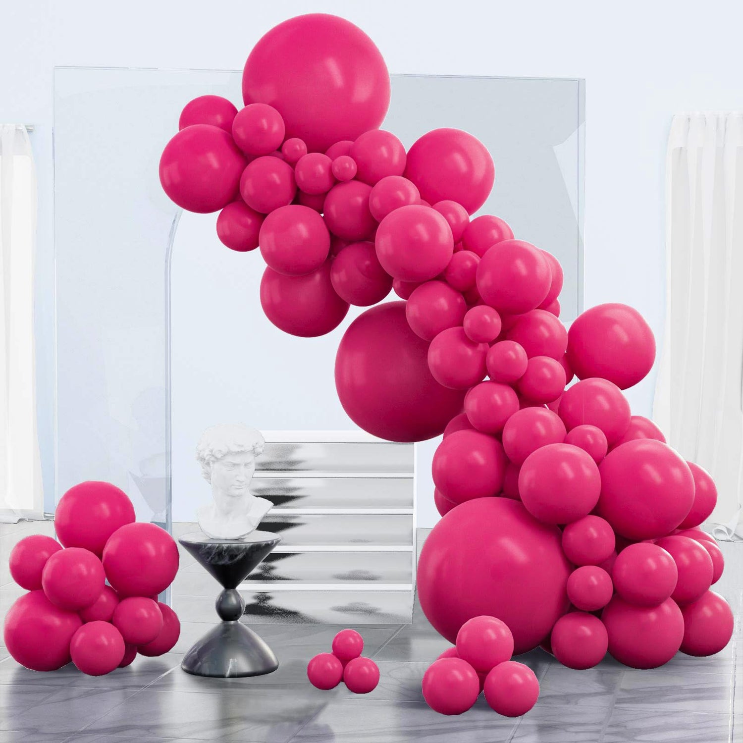 Pink-Y12 Balloons Arch Kit Garland 85pcs (5/10/12/18 inch)