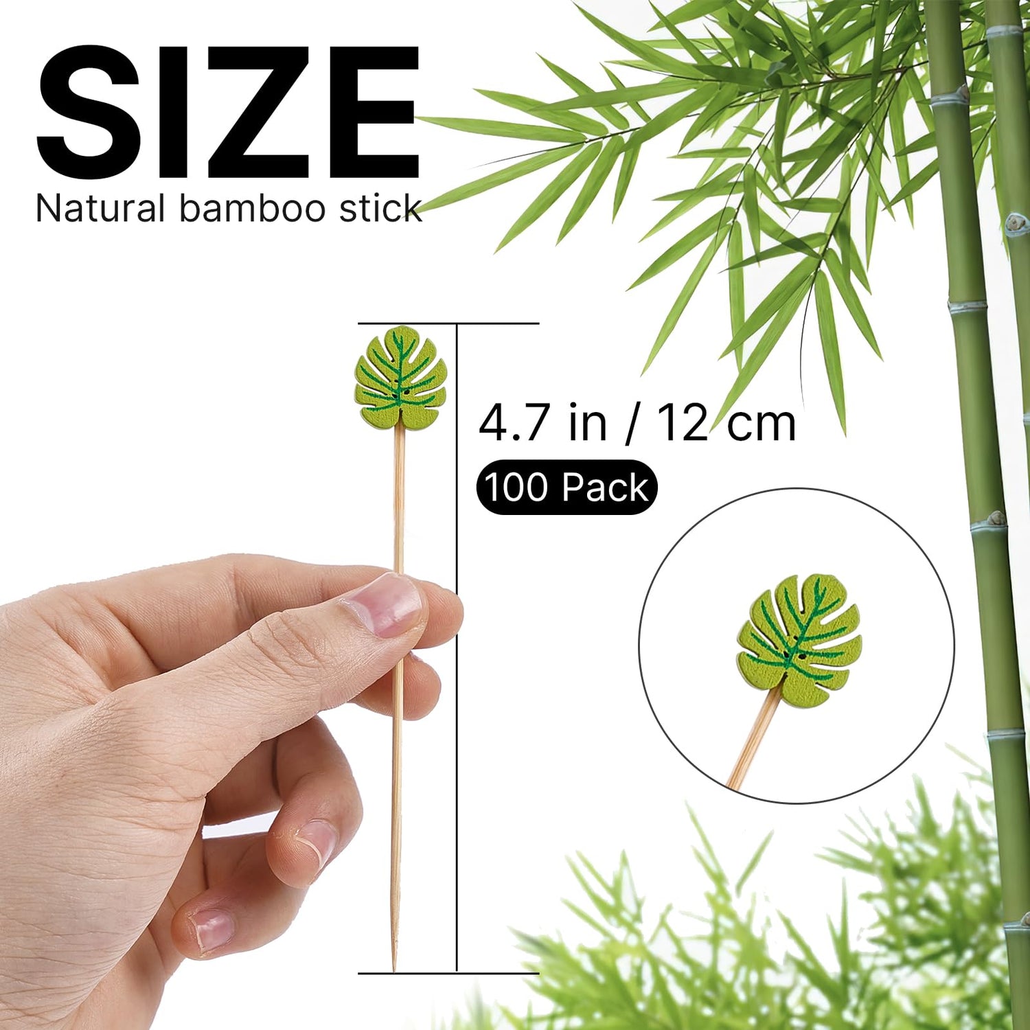 Cocktail Picks (Bamboo) 100pcs