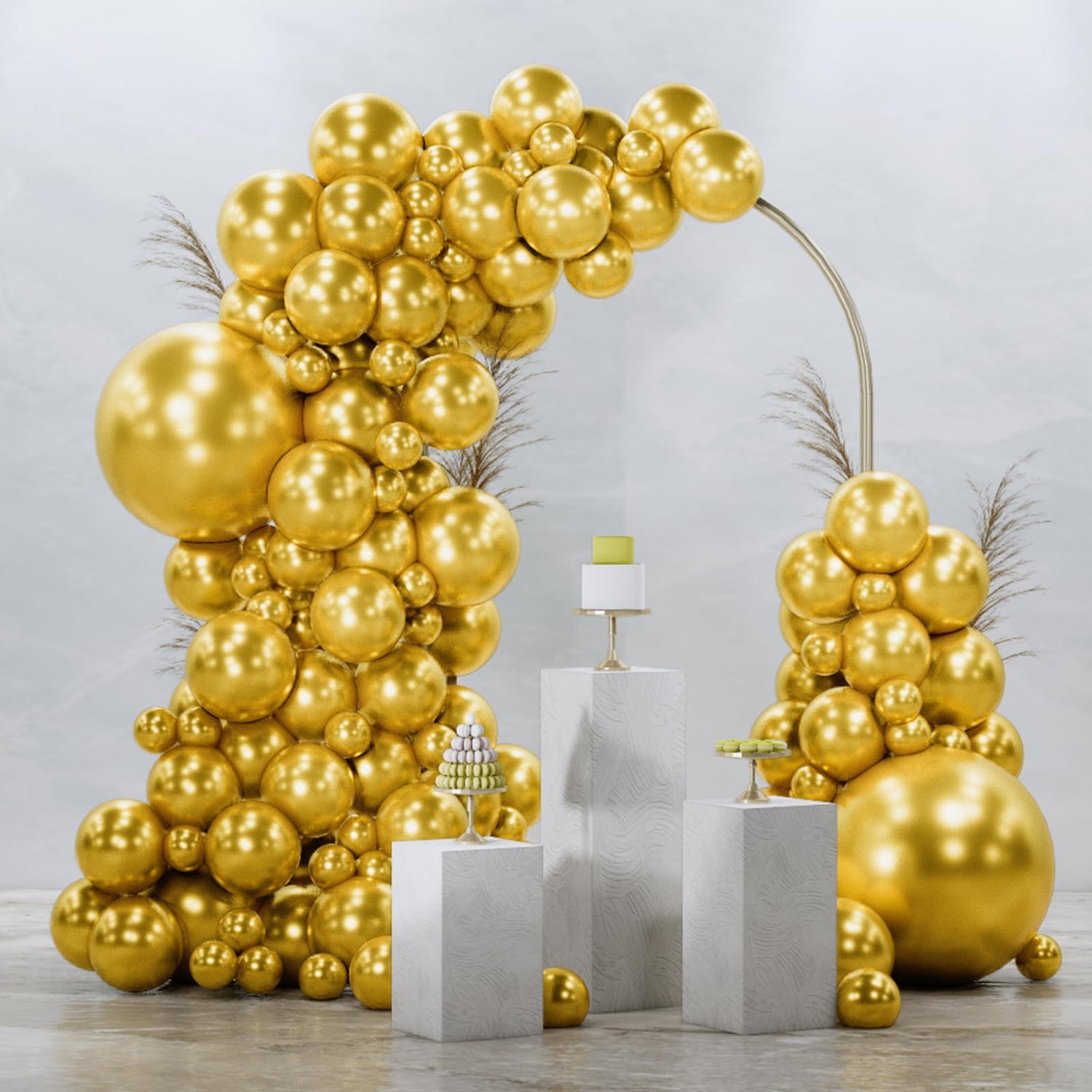 Gold-G101 Metallic Balloons Arch Kit Garland 85pcs (5/10/12/18 inch)
