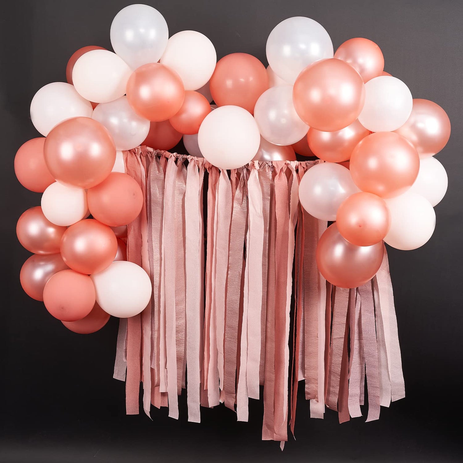 Rose Gold Crepe Paper 6pcs