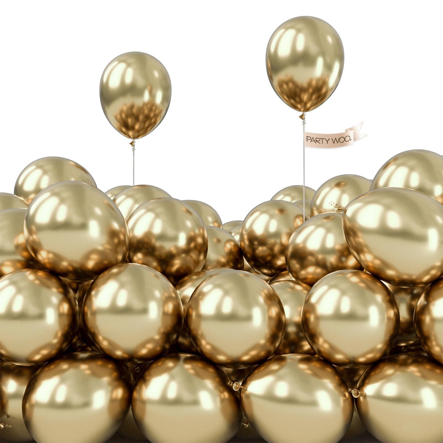 Gold-G128 Metallic Balloons 50pcs (5 inch)