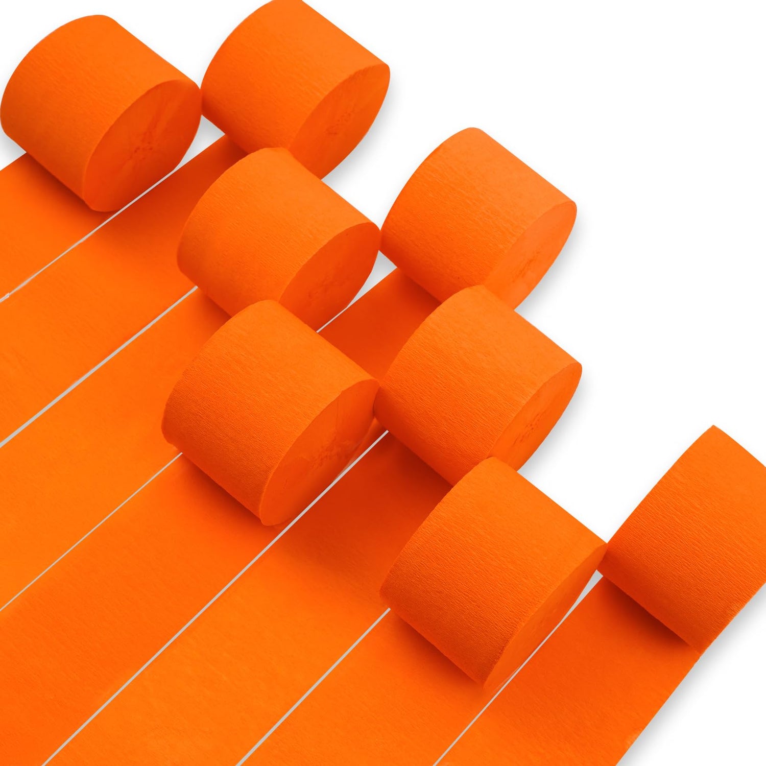 Orange-15 Crepe Paper 8pcs