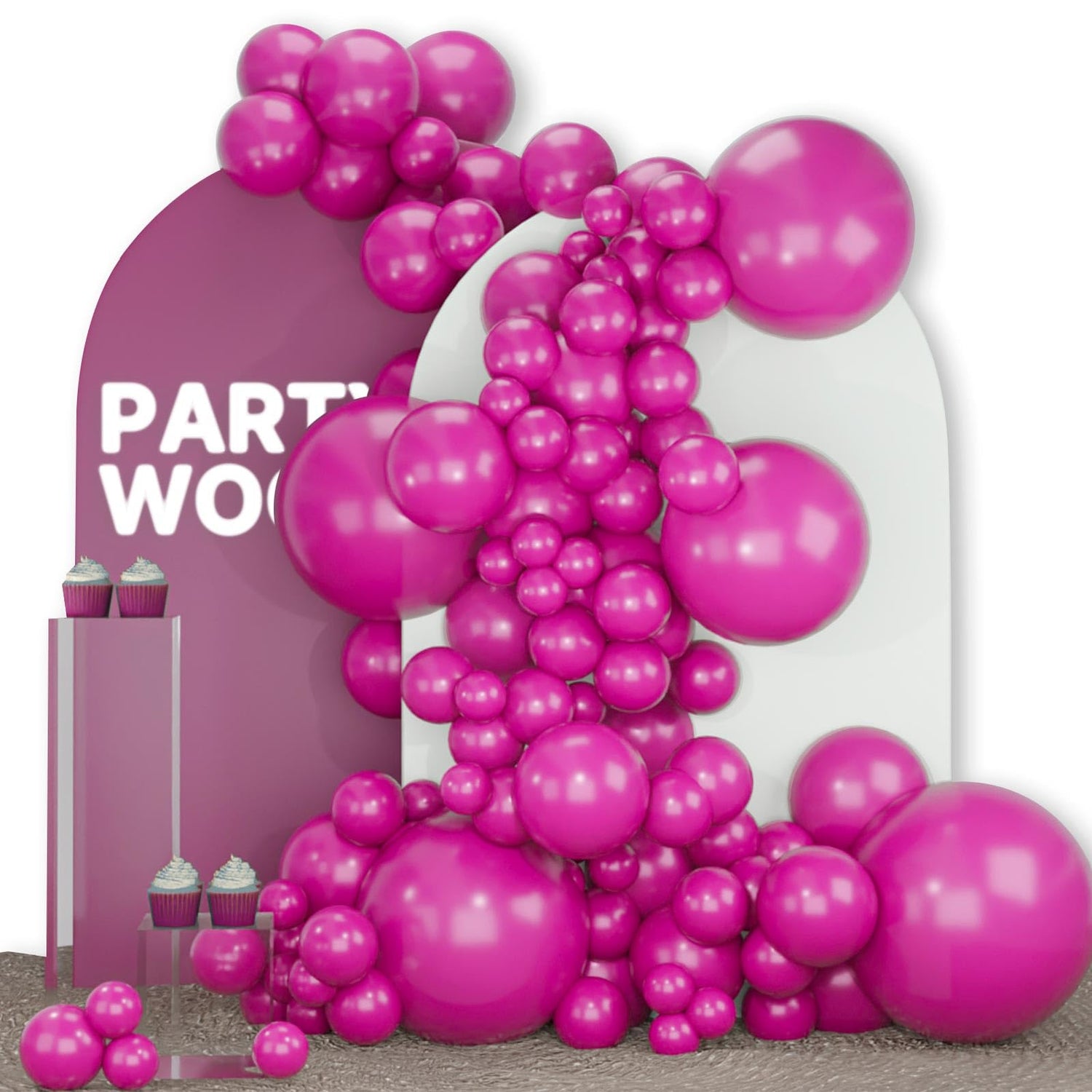 Burgundy-Y39 Balloons Arch Kit Garland 140pcs (5/10/12/18 inch)