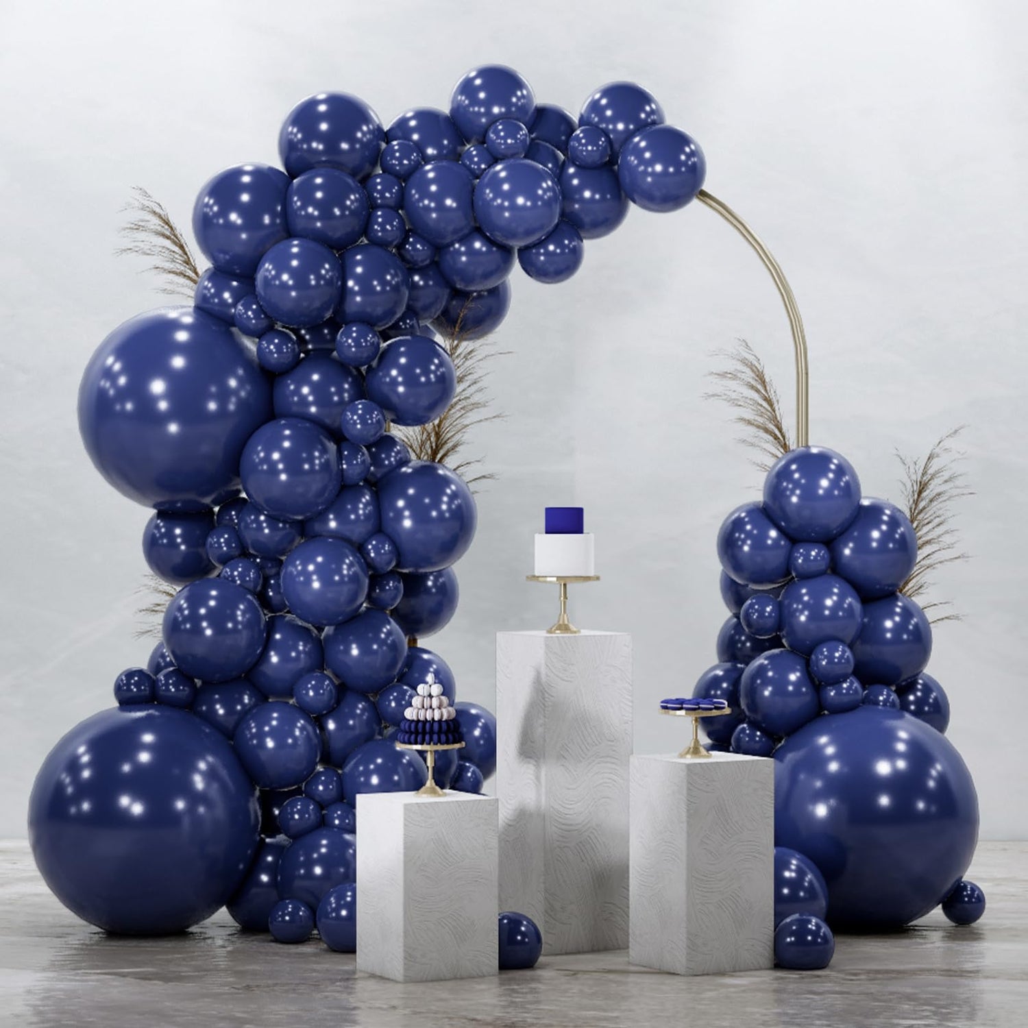 Blue-Z90 Balloons Arch Kit Garland 128pcs (5/10/12/18 inch)