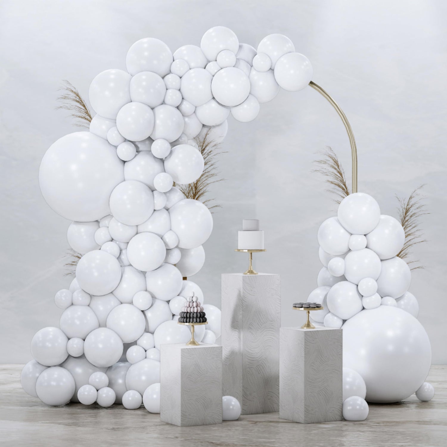 White-Y13 Balloons Arch Kit Garland 92pcs (5/10/12/18 inch)